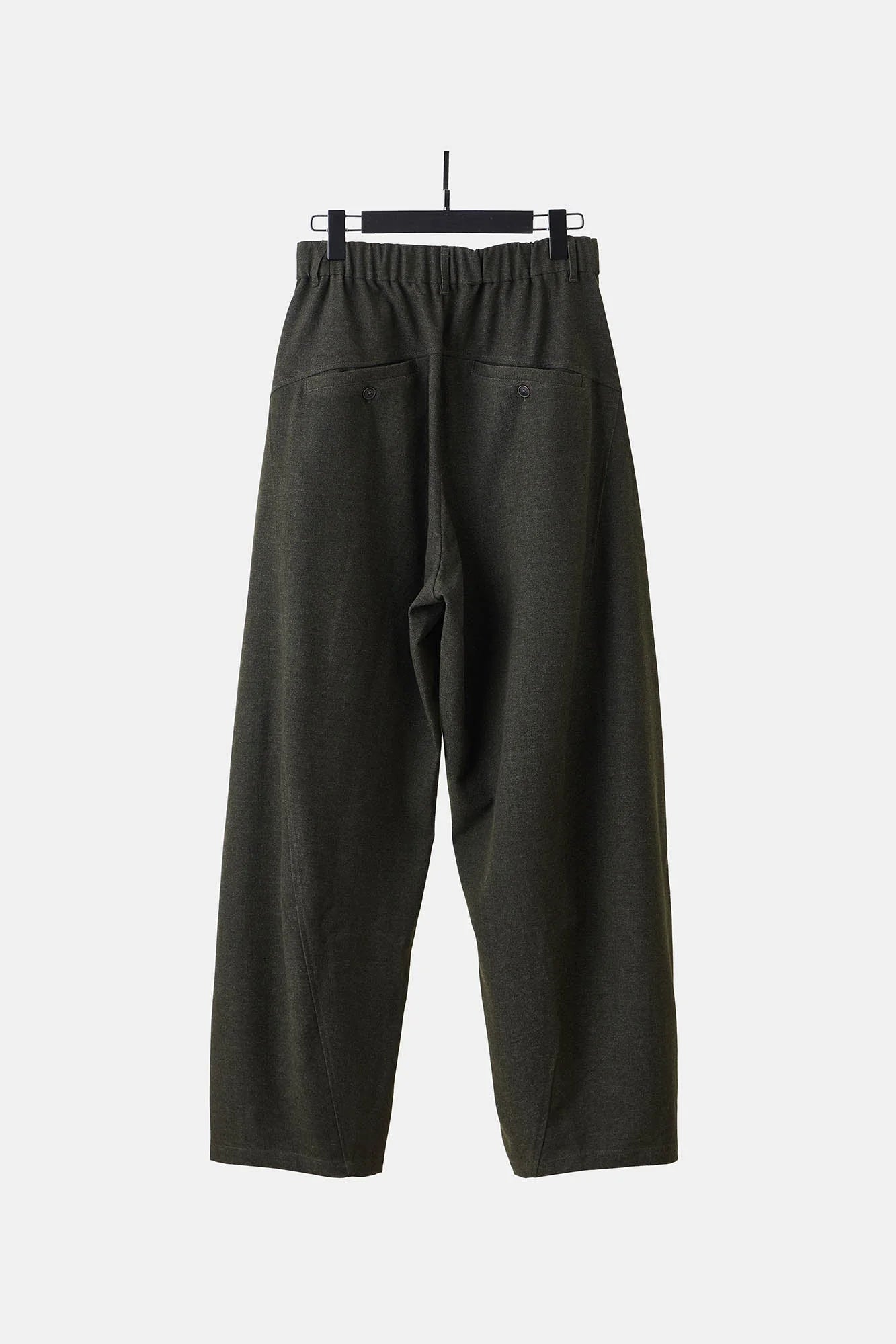 ILNya Nieternite Nifutur Slanted Spliced Drawstring Wide-Leg Pants