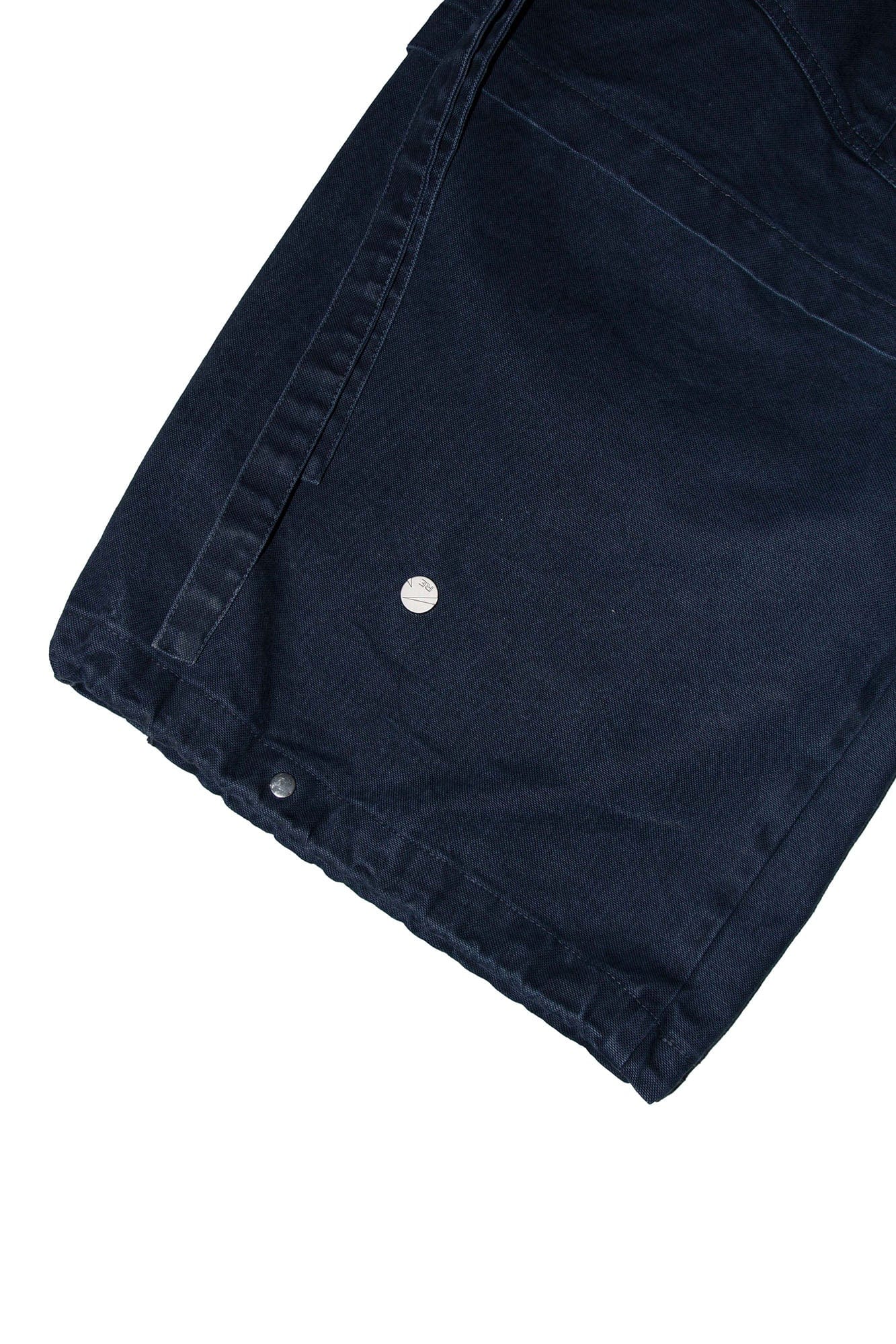 RELABEL Multi-Pocket Detachable Scarf Distressed Cargo Dark Blue