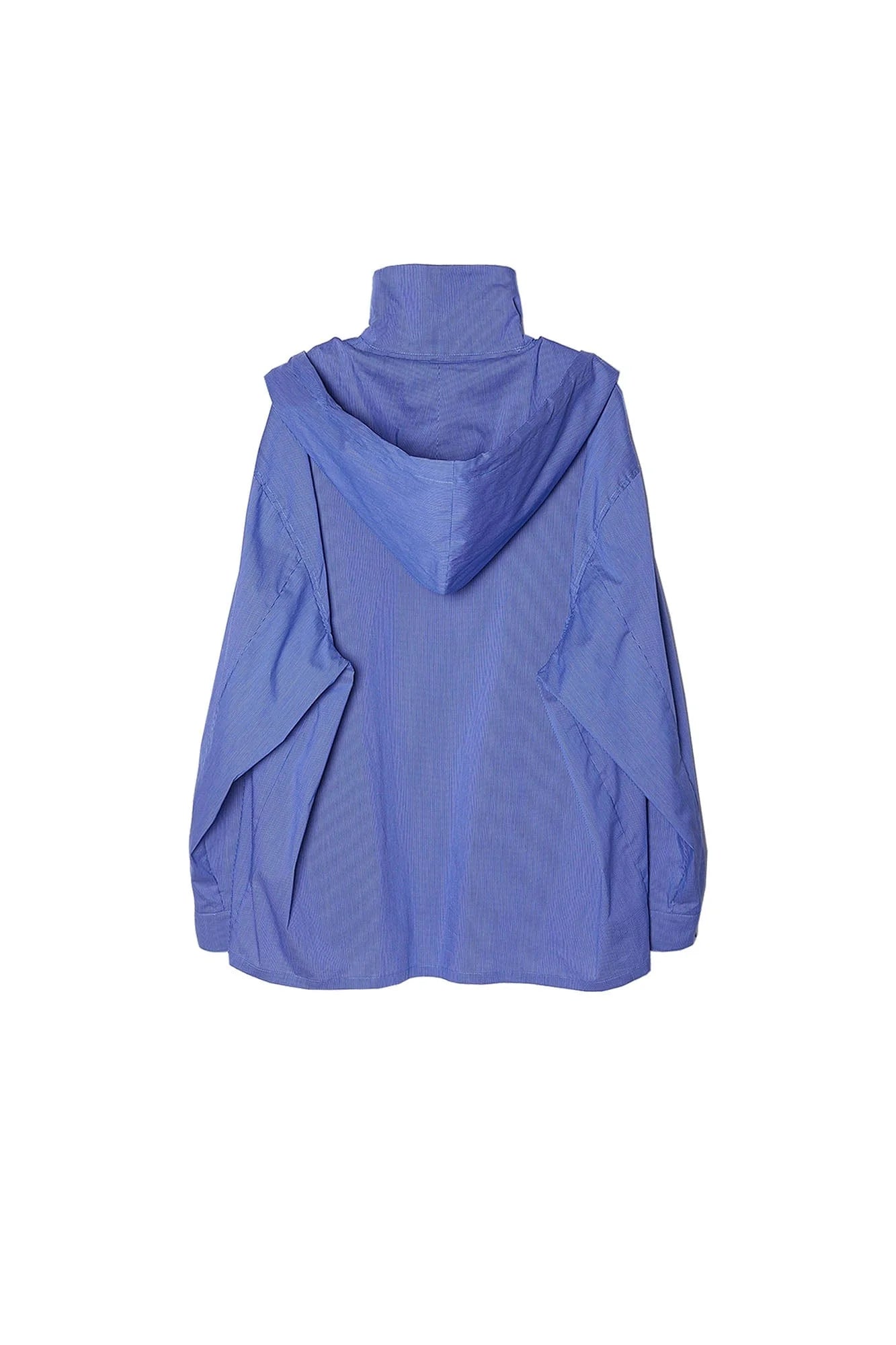 ASSEEN Deconstructed Layered Placket Oversized Hood Shirt
