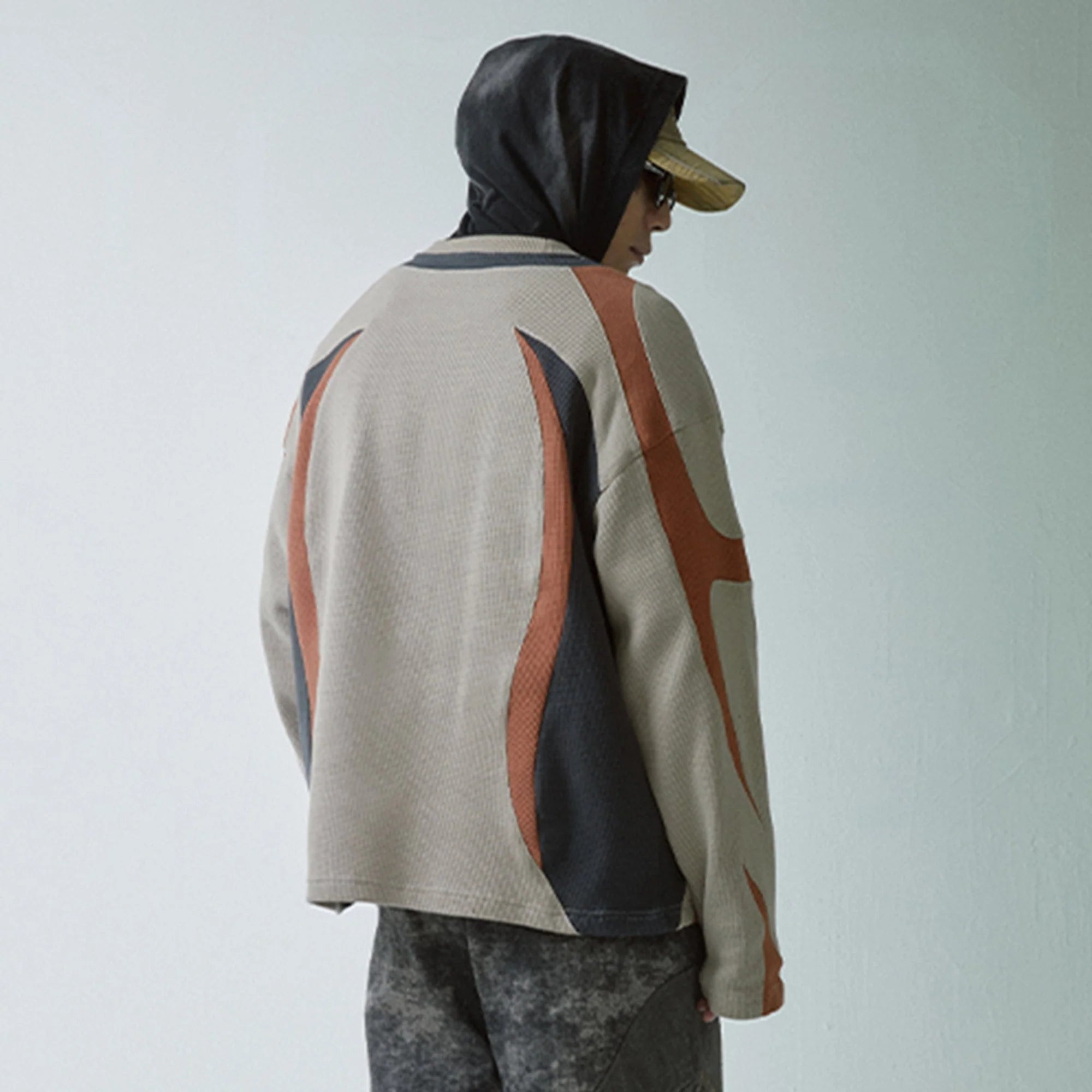 F2CE Modern Deconstructed Waffle Sweatshirt
