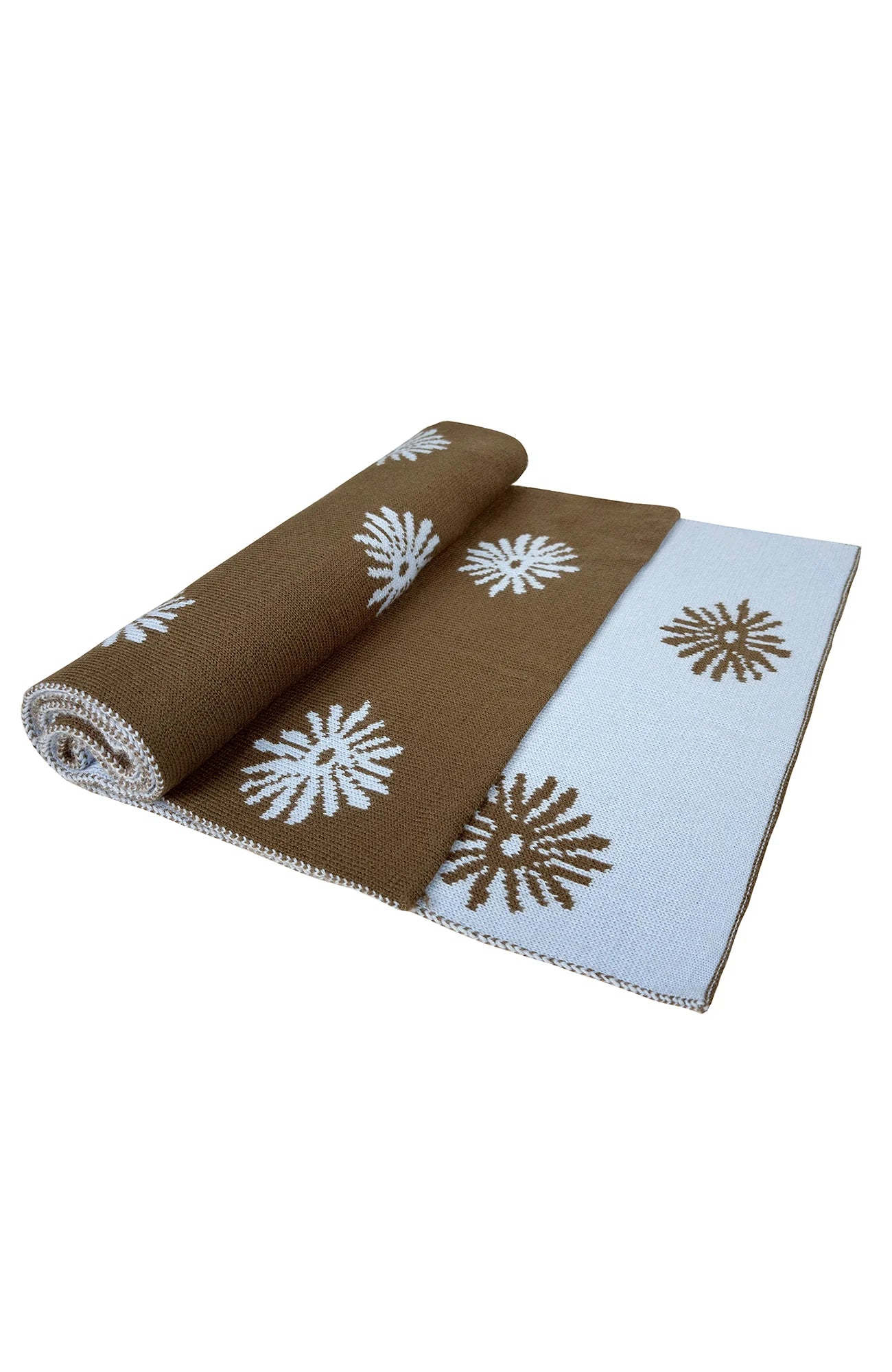 MIICHOUS Snowflake Jacquard Reversible Wool-Blend Scarf