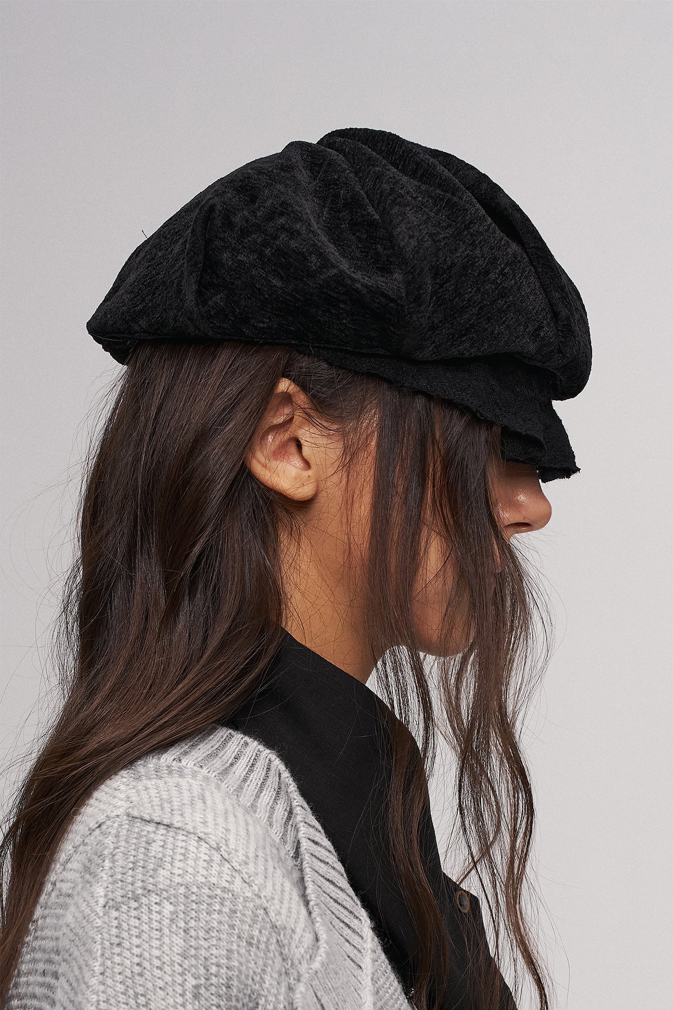 ILNya Nieternite Nifutur Lace-Jacquard Newsboy Cap