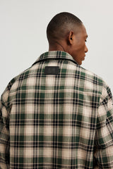 BONELESS Gothic Slogan Plaid Shirt