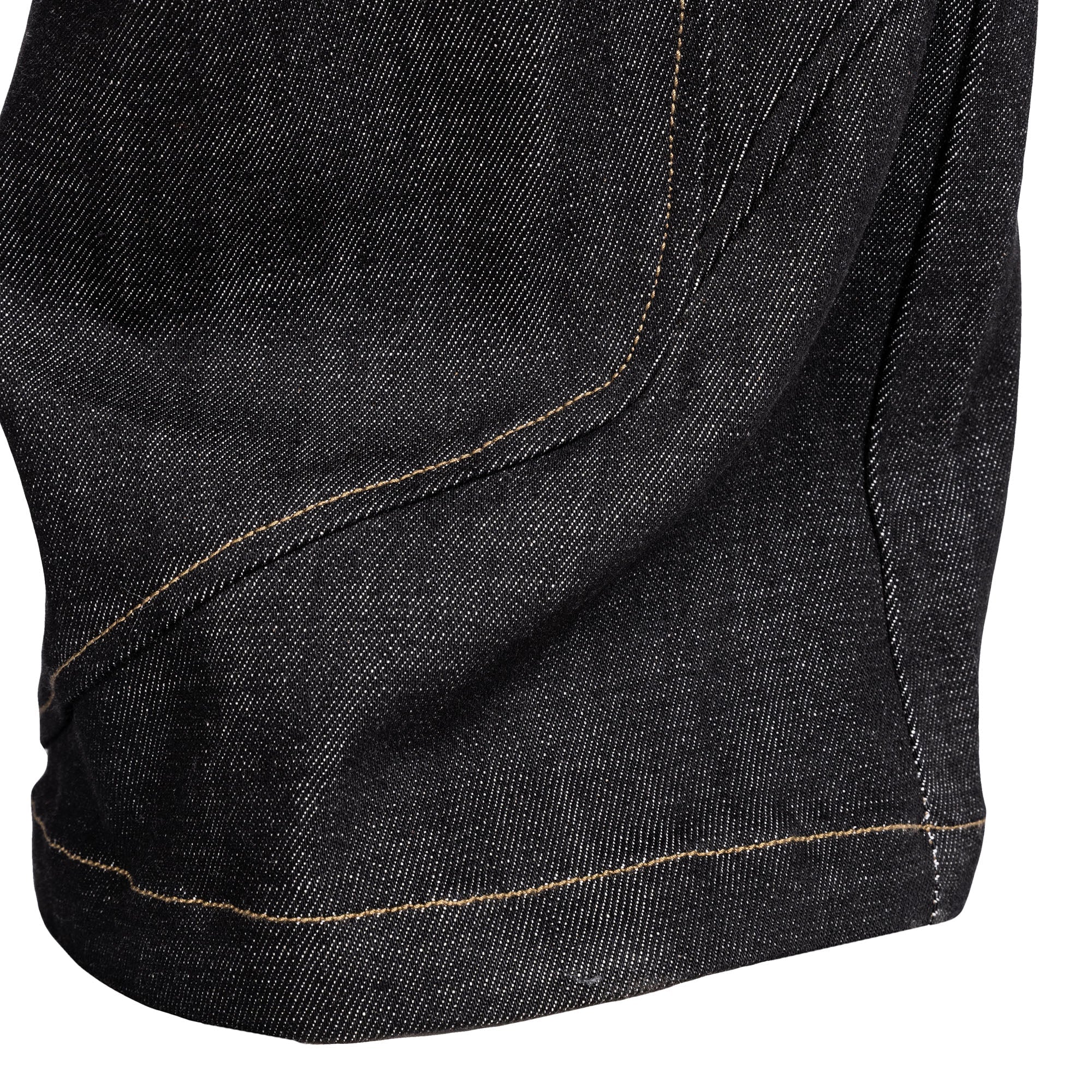 CATSSTAC Retro Curved Seam Panel Raw Jeans
