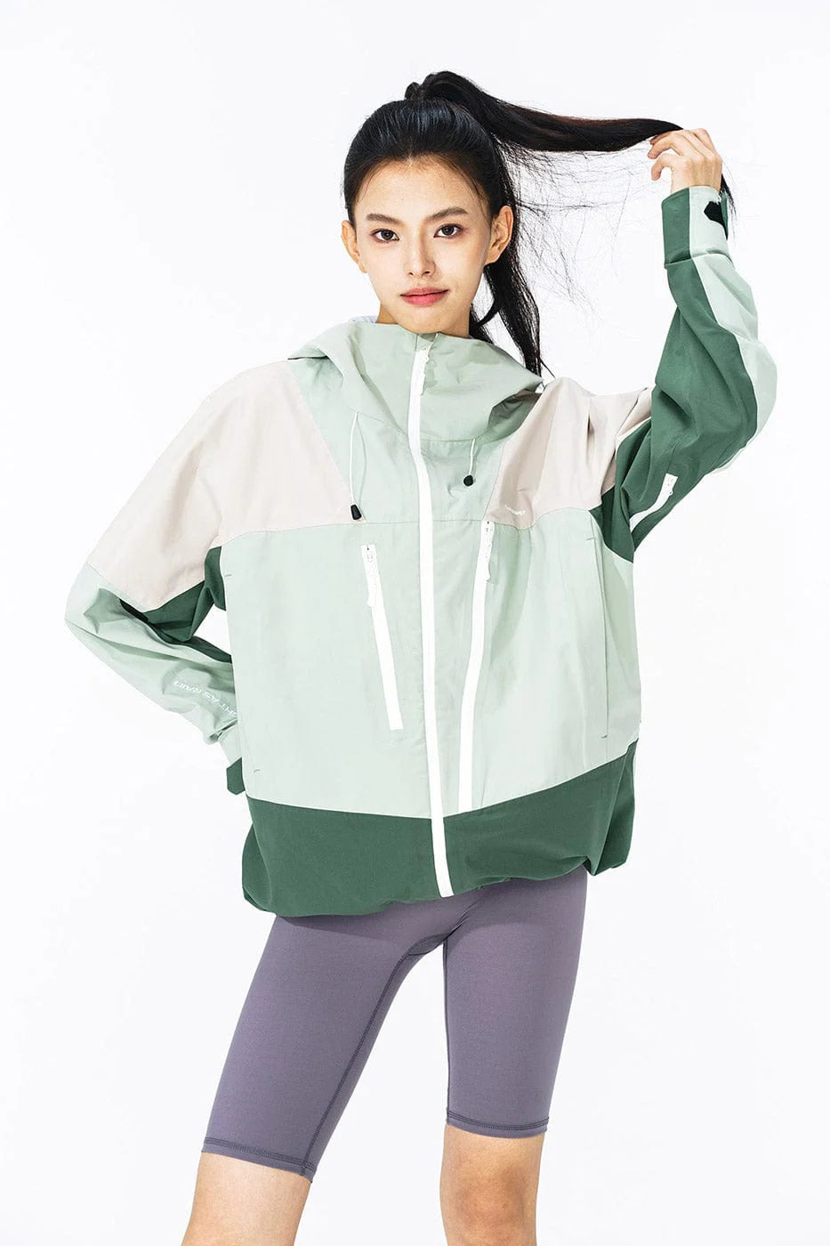 ENSHADOWER Asymmetric Water-Proof Windbreaker