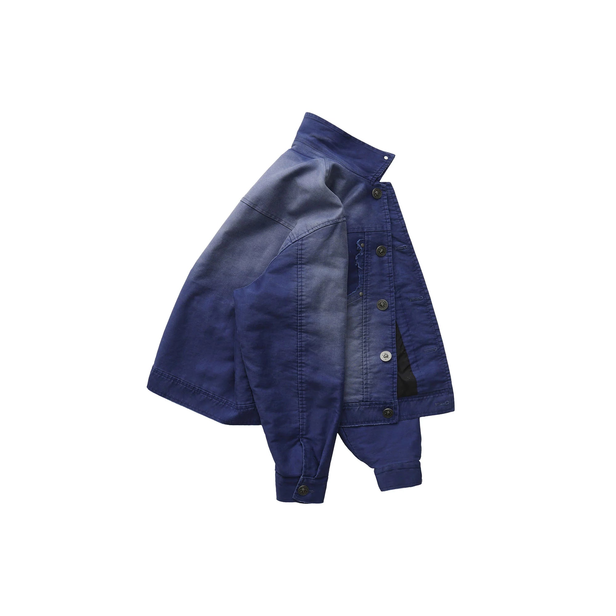LUUUCAM Classic Distressed Washed Denim Jacket
