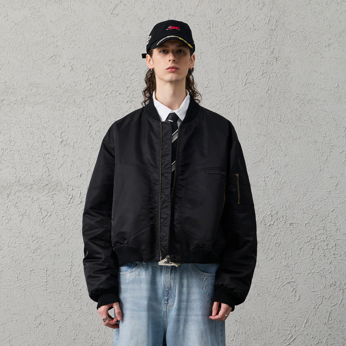 ORGANIC EMOTION Water-Repellent MA-1 Bomber Jacket