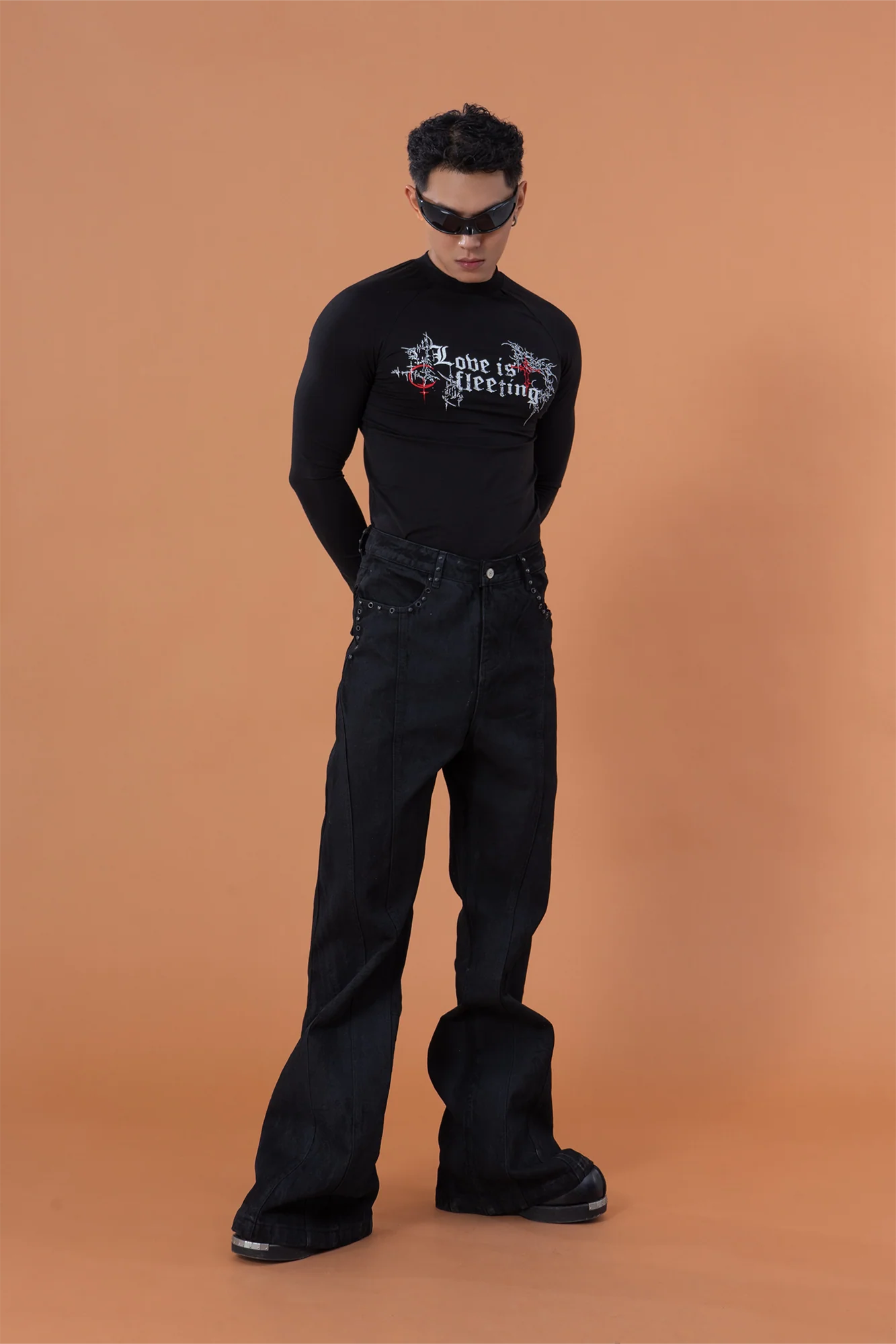 CLP Gothic Graphic Fitted Long Sleeve Tee
