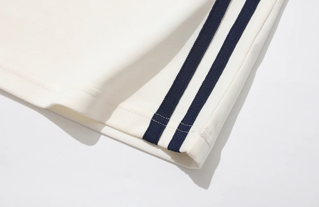 UMAMIISM Quick-Dry Striped Polo Long Sleeve Tee
