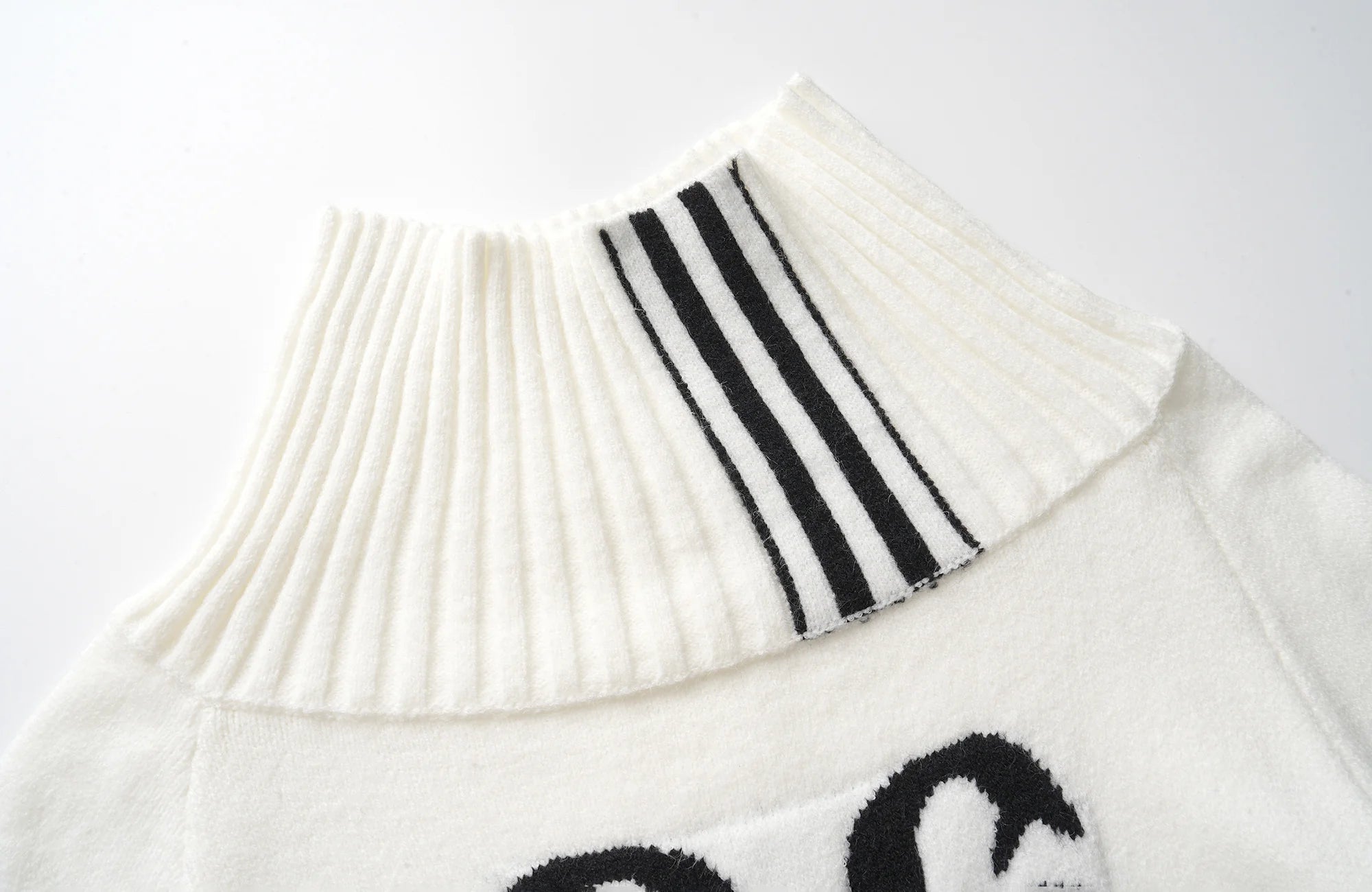 CLP Off-Shoulder Foldover Knit Sweater