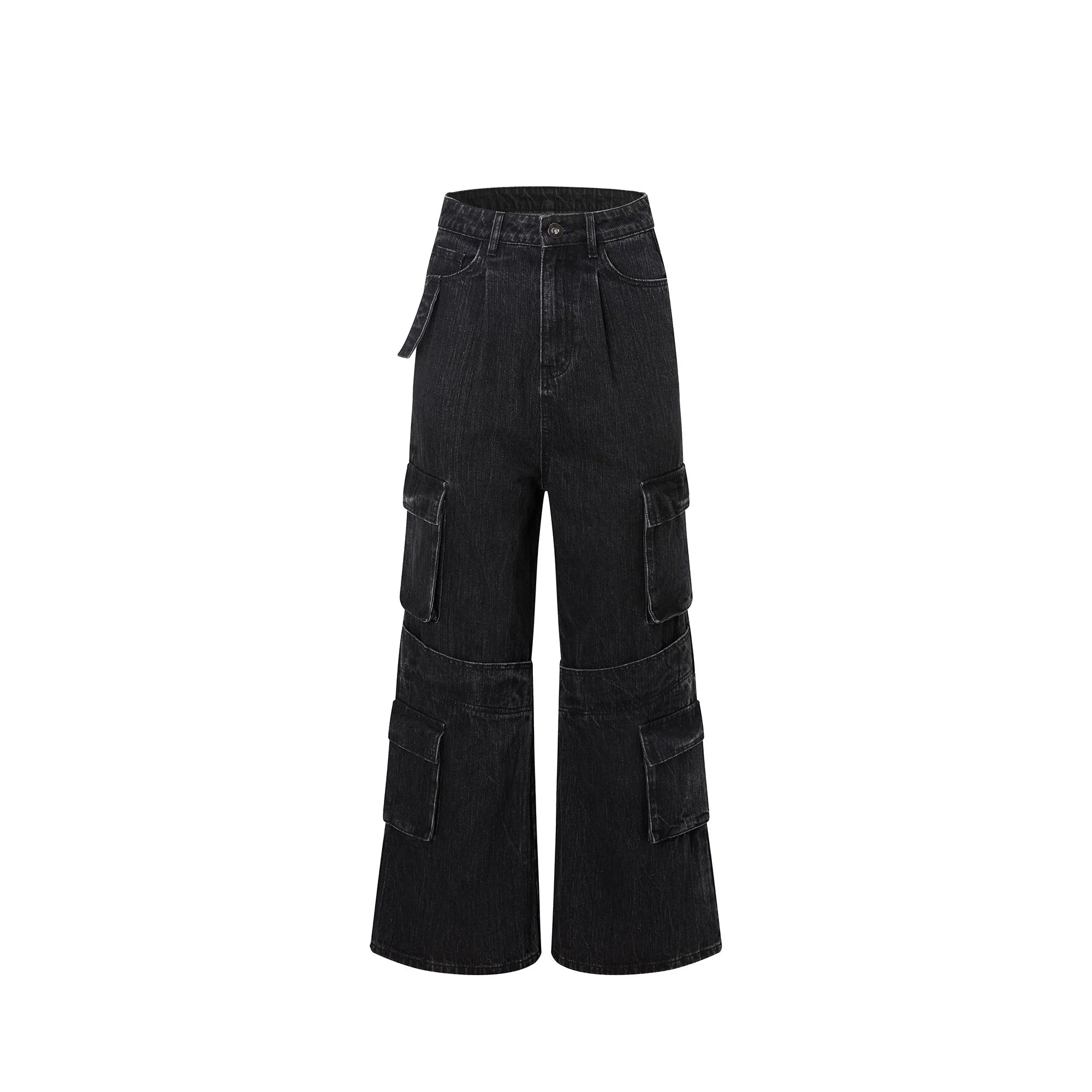RECOVER ZONE Multi-Pocket Wide-Leg Utility Jeans