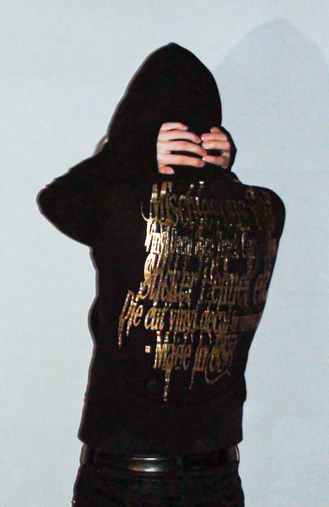 PCCVISION Foil Graphic Slim Zip-Up Hoodie