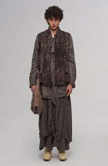 ILNya Nieternite Nifutur Asymmetric Tencel-Linen Blend Layered Skort