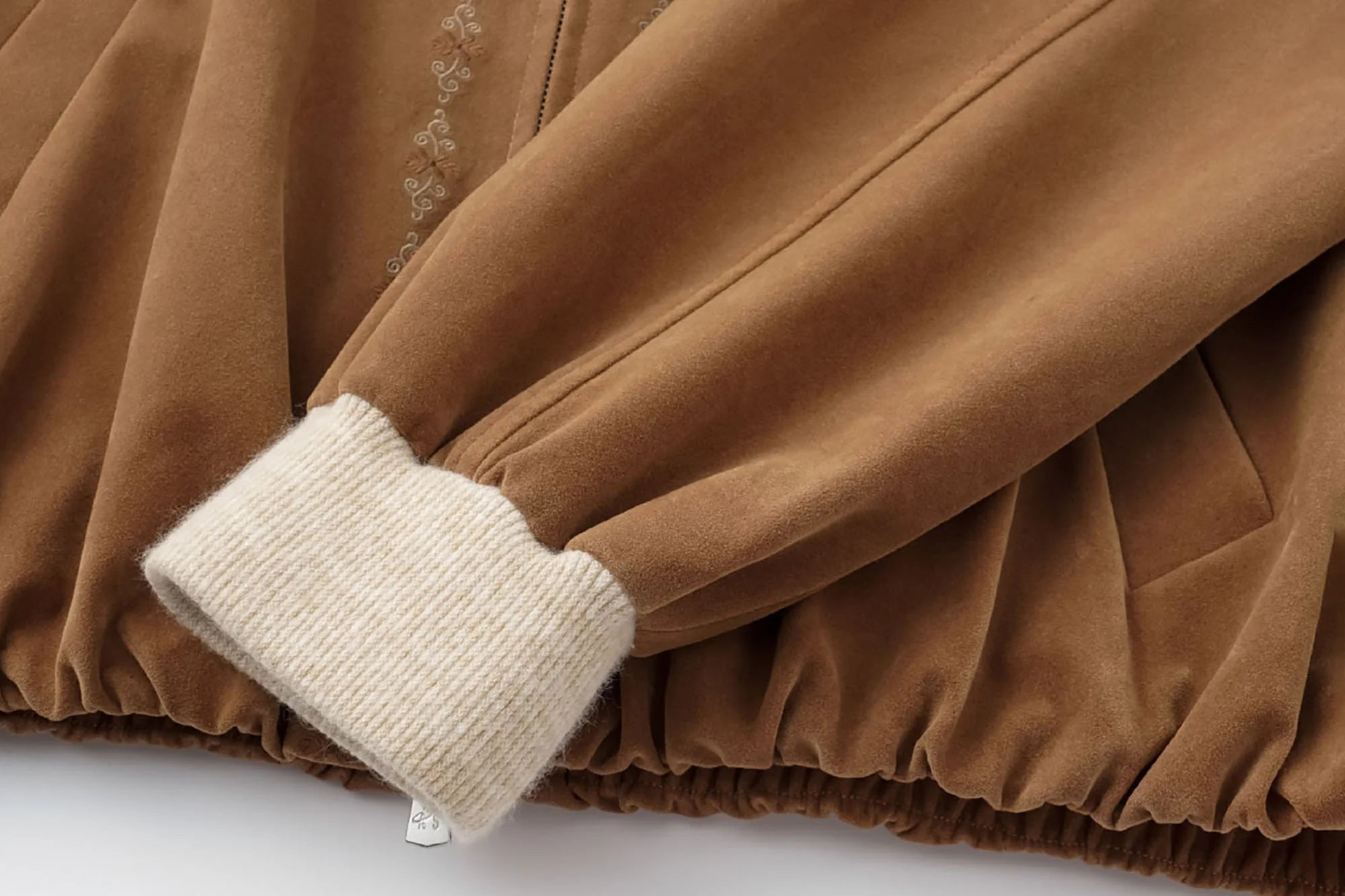 ALVNG AR ANTS Contrast Collar Totem Embroidered Jacket