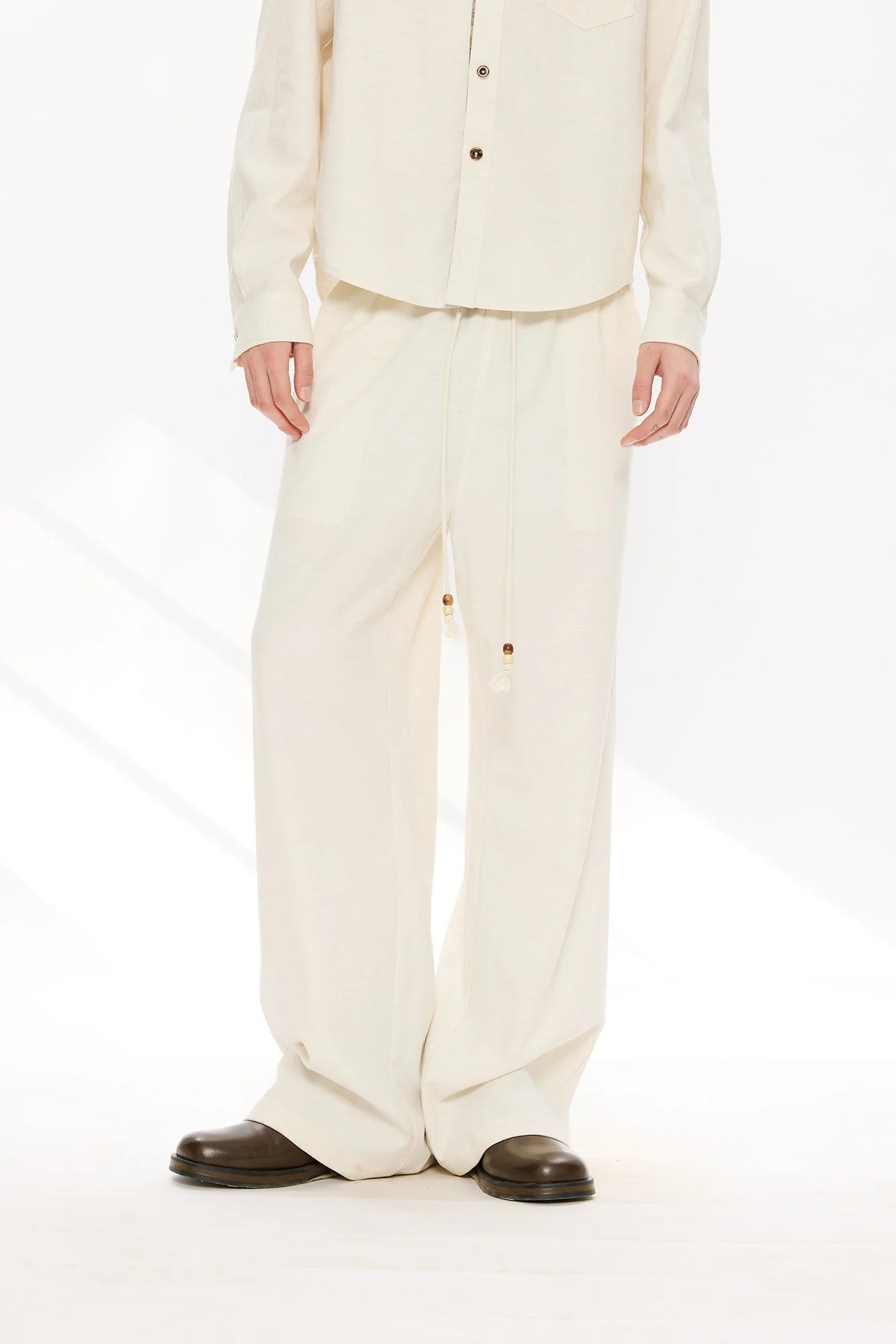 KREATE Tencel-Linen Straight-Leg Pants