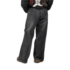 NERHI Classic Washed Straight-Leg Jeans