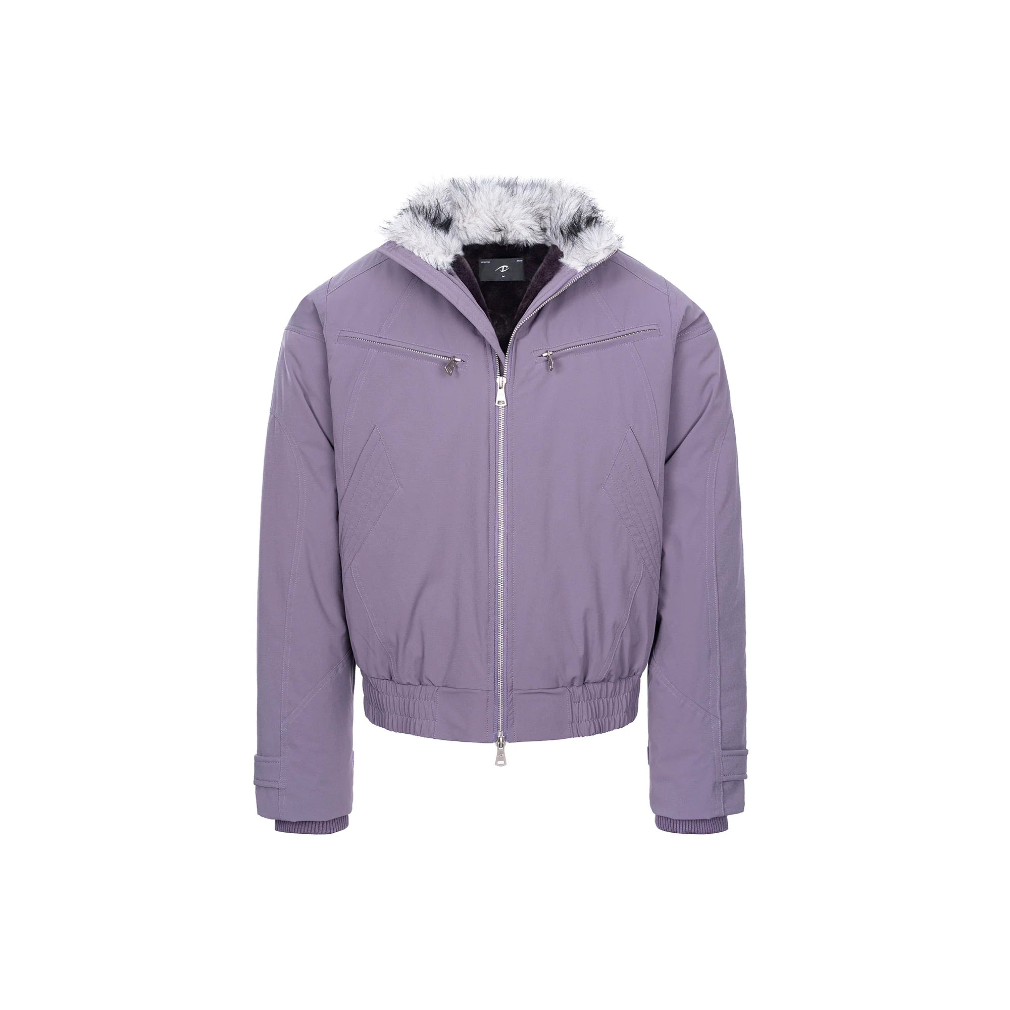 CATSSTAC Faux Fur Collar Waterproof Harrington Jacket