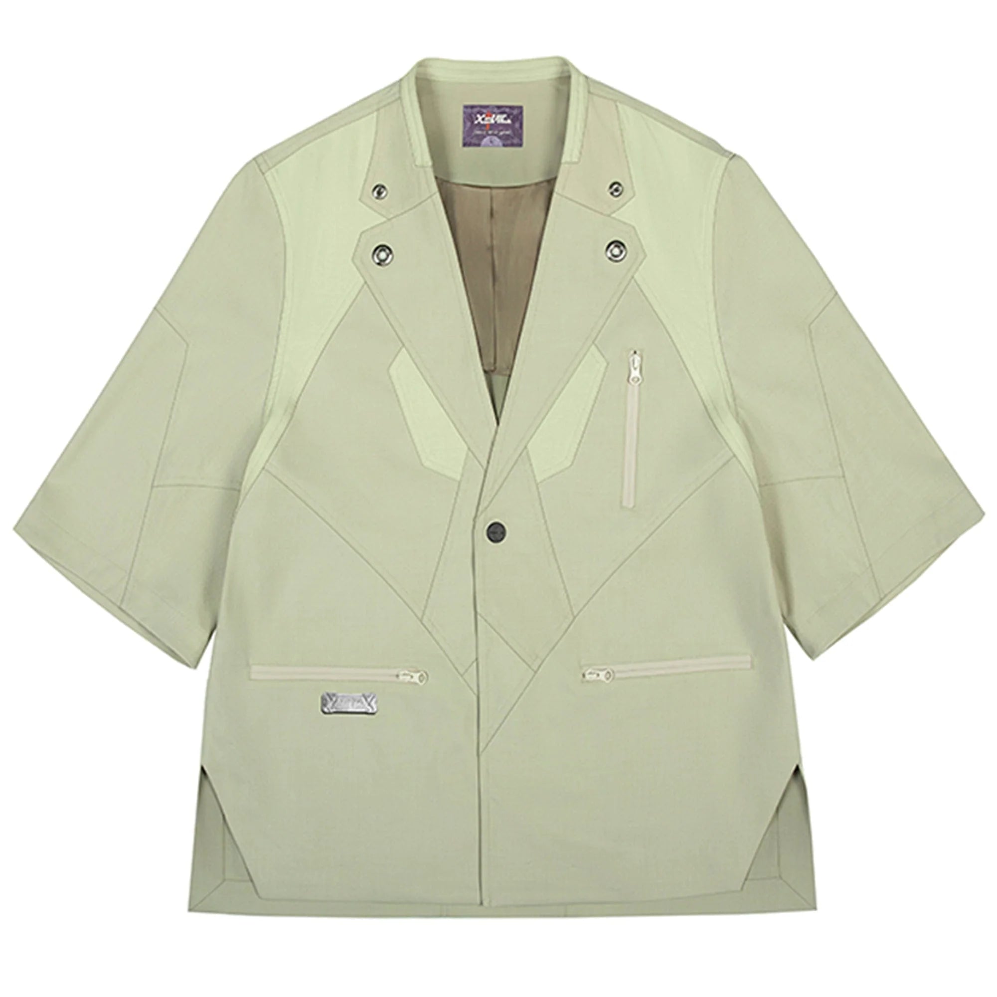 XIPHEVIL Demiurge IV Mesh Metal Short-Sleeve Blazer Green