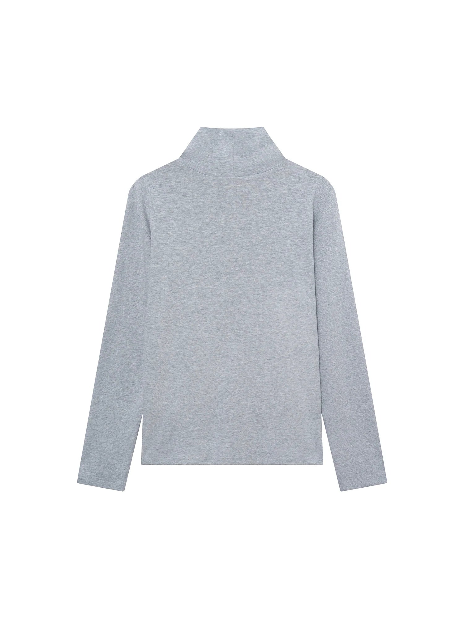 OUYANG WENJUN Tie-Graphic Turtleneck Long-Sleeve Tee