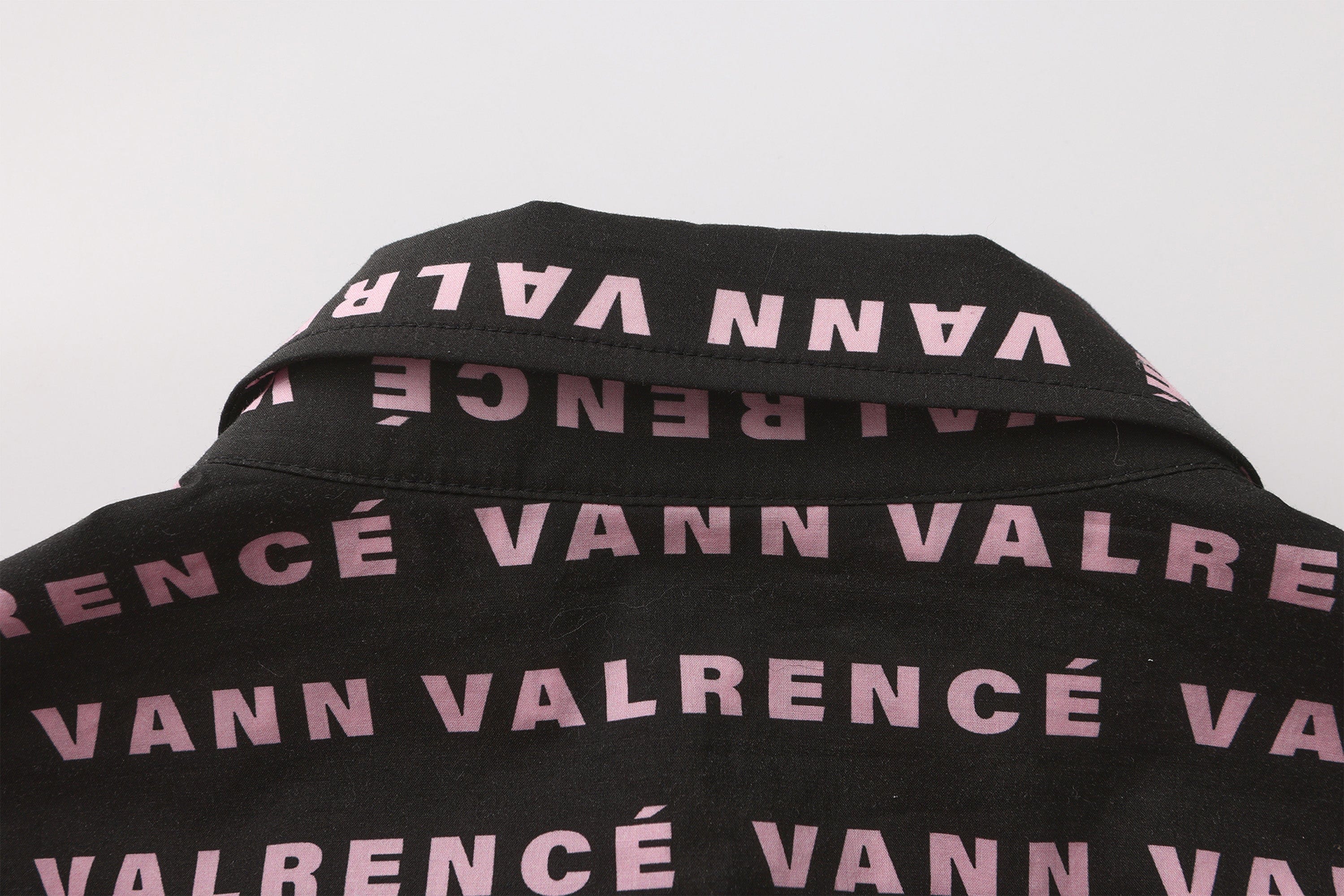 VANN VALRENCE Monogram Crystal-Studded Oversized Shirt