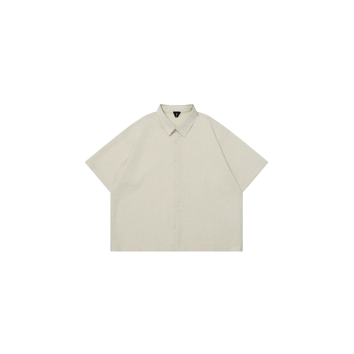 OVDY Striped Seersucker Half Shirt