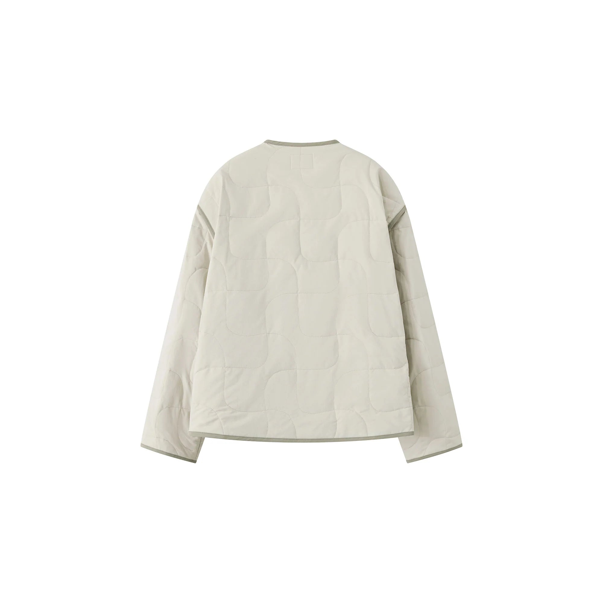 ORGANIC EMOTION Quilted Snap-Front Down Jacket