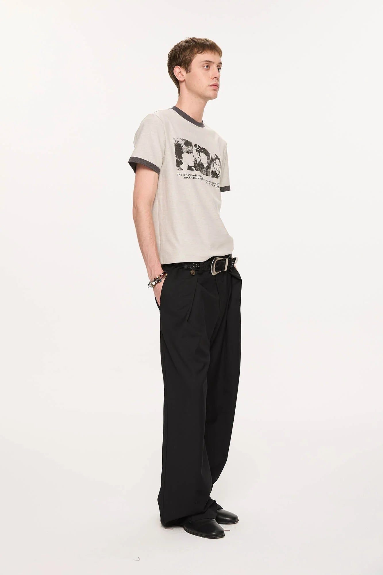 KREATE Inverted Pleats Wide-Leg Trousers
