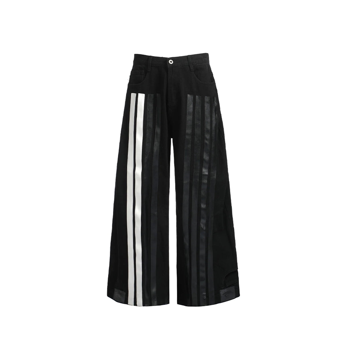 NOTHINGNESS WORLD Four-Stripe Wide-Leg Sweatpants