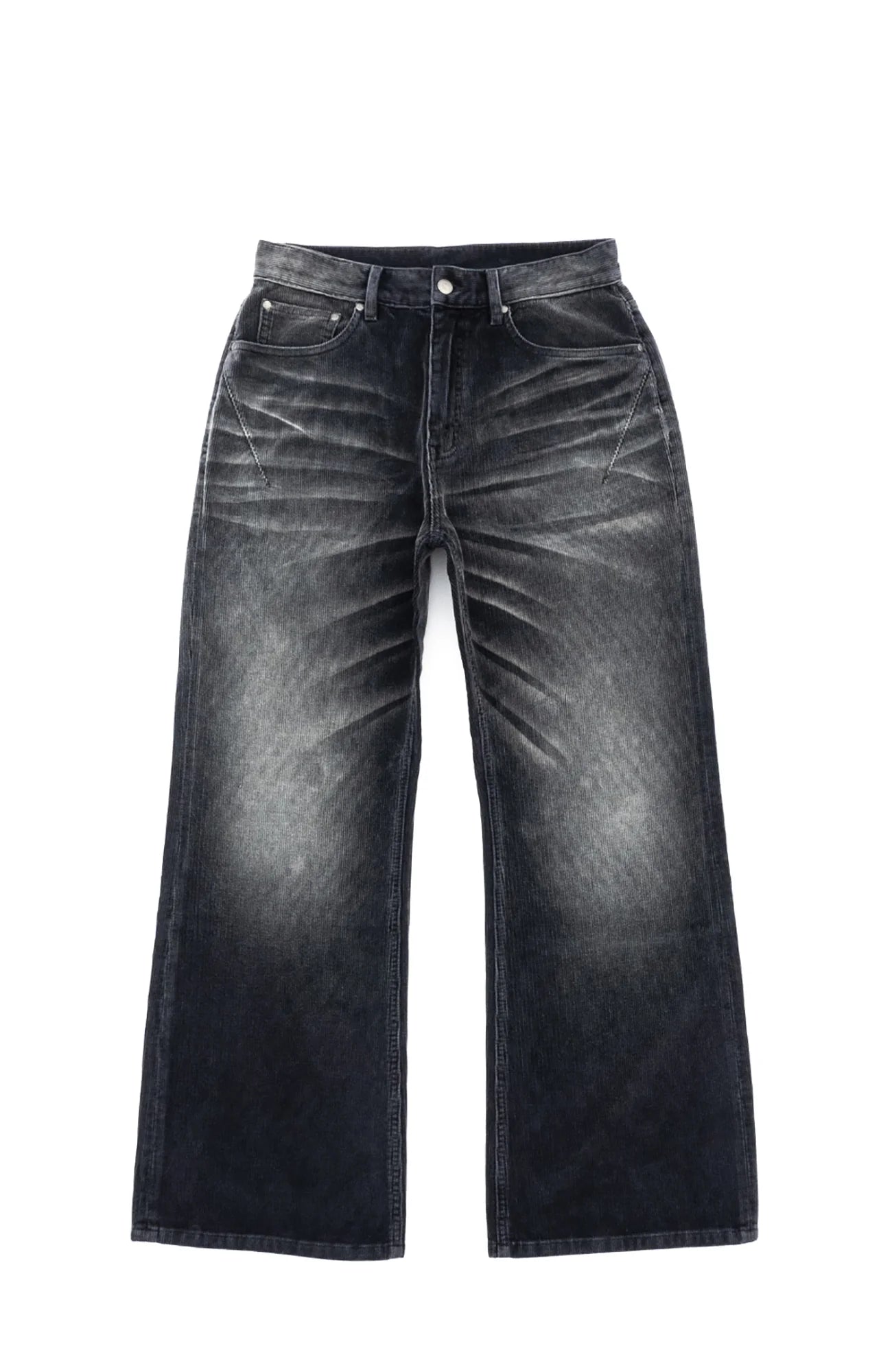 IN EXISTENCE Star Embroidered Corduroy Flare Jeans