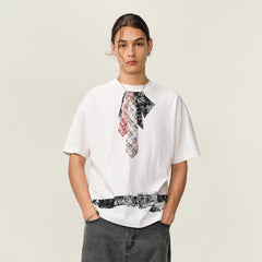OVDY Tie-Belt Graphic T-Shirt