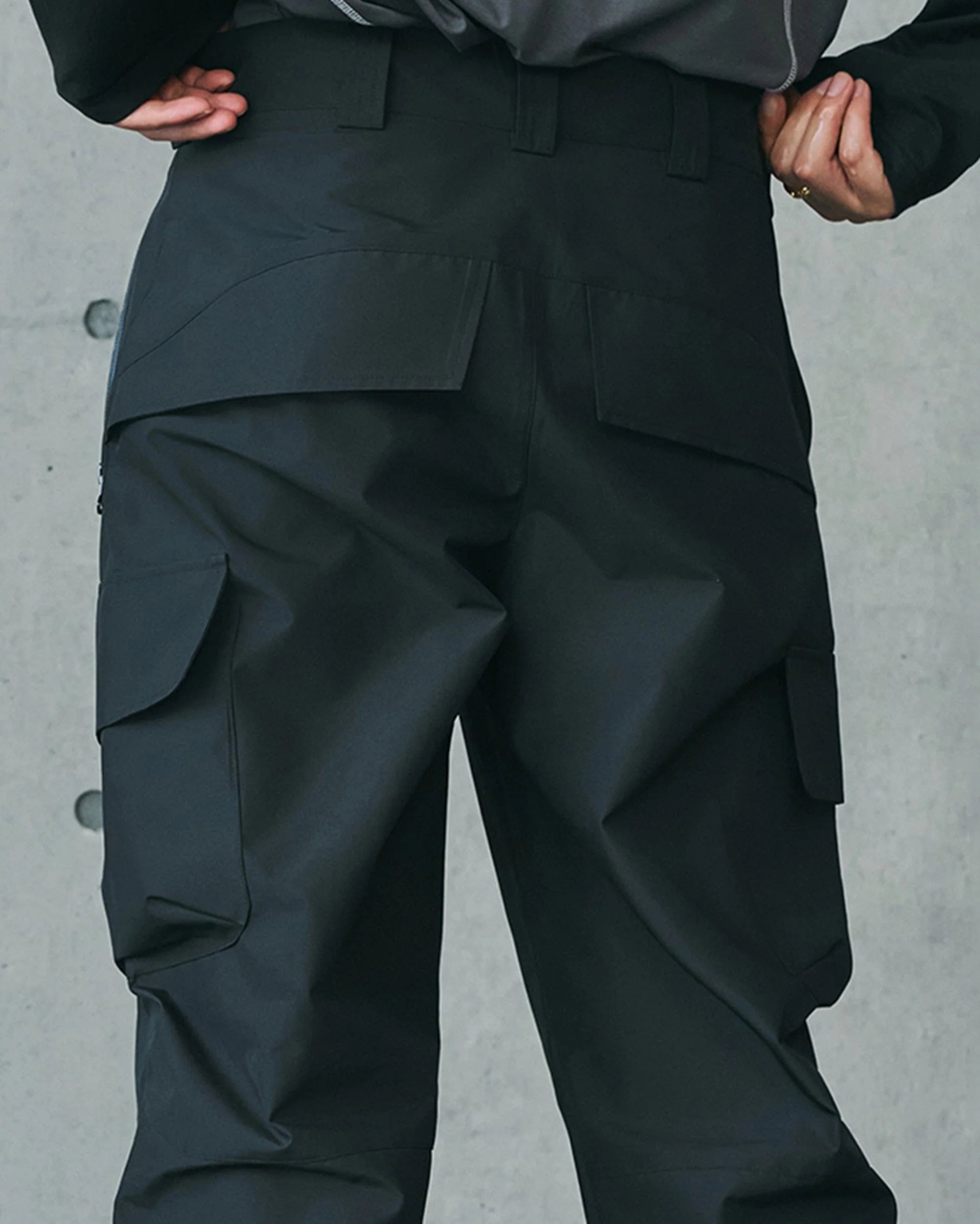 ENSHADOWER Waterproof Pleated Spliced Multi-pocket Pants