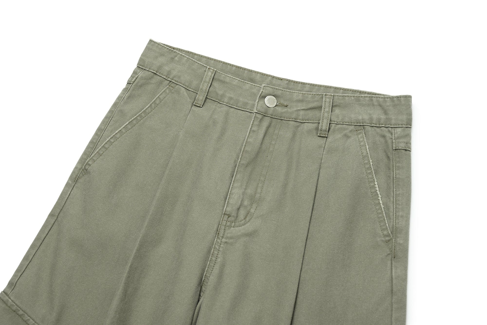 OKAYTHXBYE Pleated Utility Baggy Cargo Pants