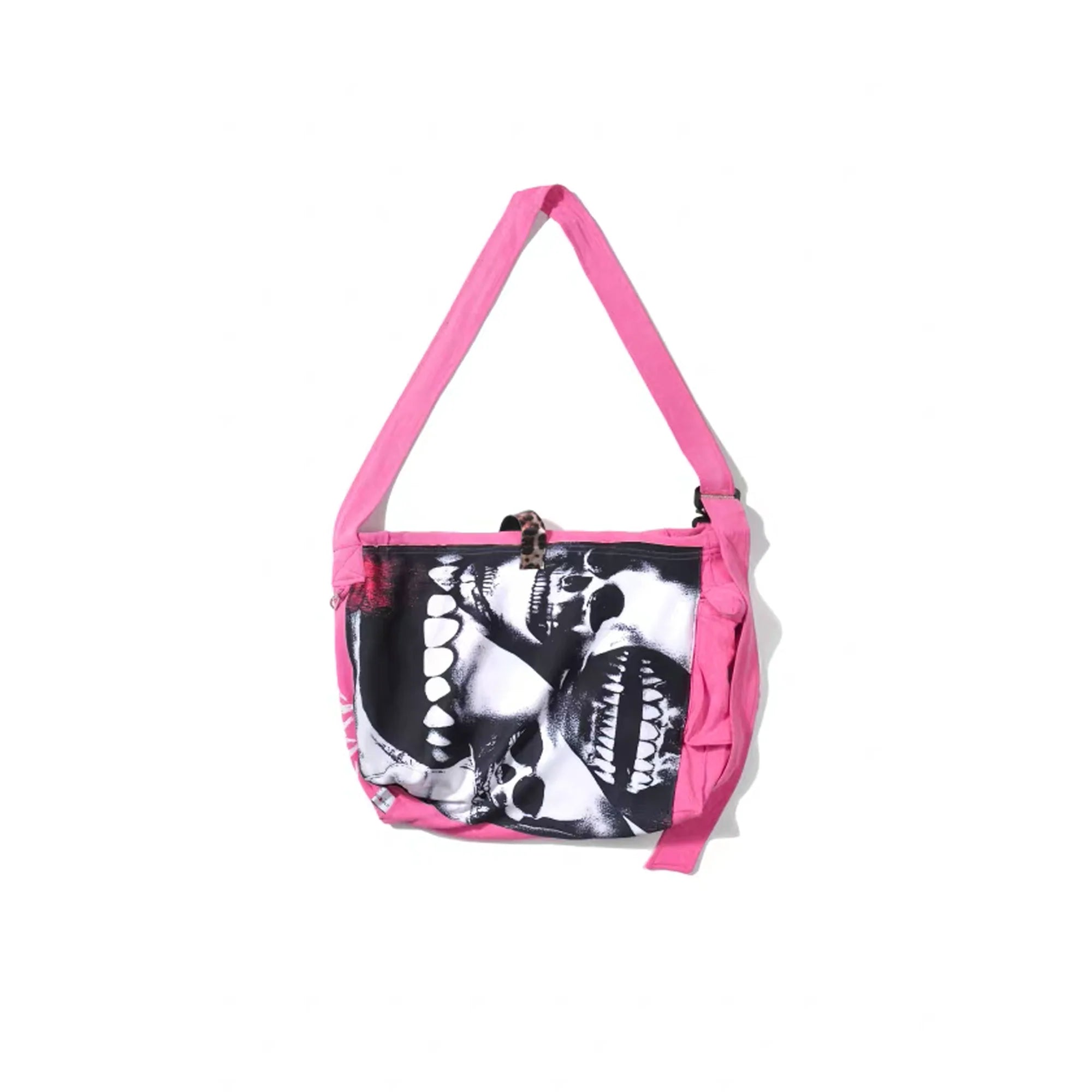 NOTHINGNESS WORLD Adjustable Skull Graphic Oversized Shoulder Bag