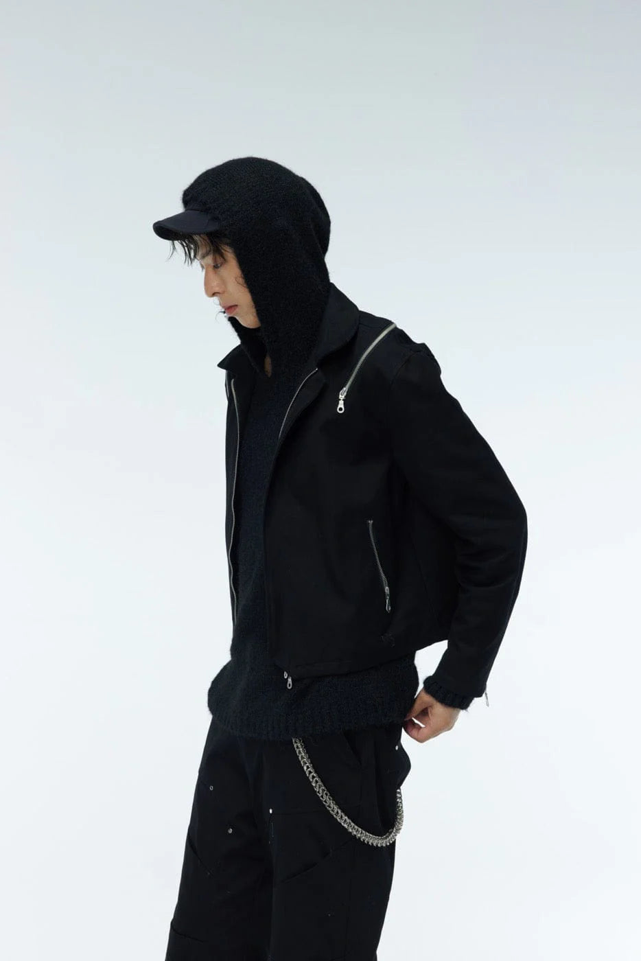 WHISTLEHUNTER Asymmetrical Zippers Jacket