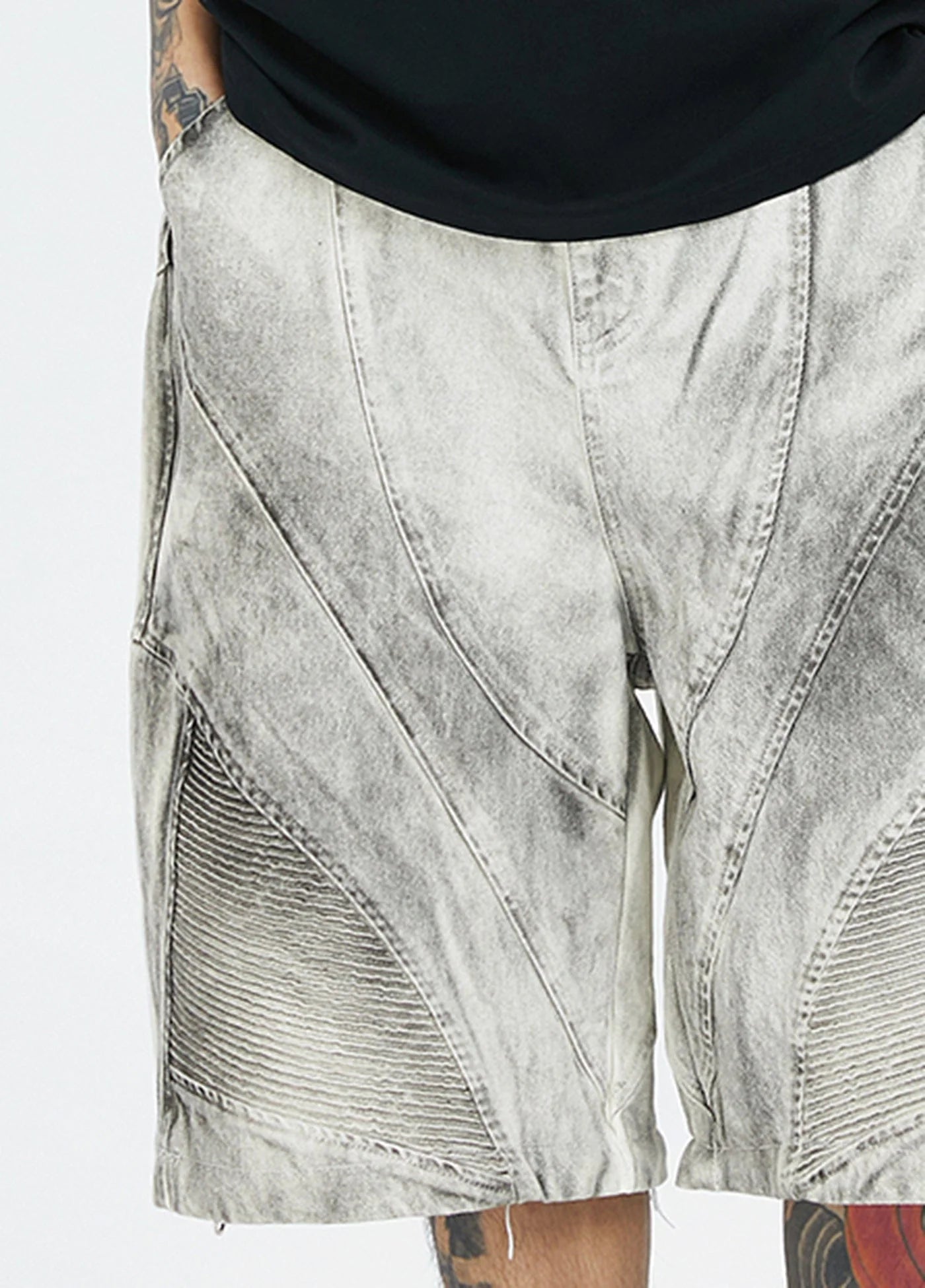F2CE Distressed Detachable Parachute Pants