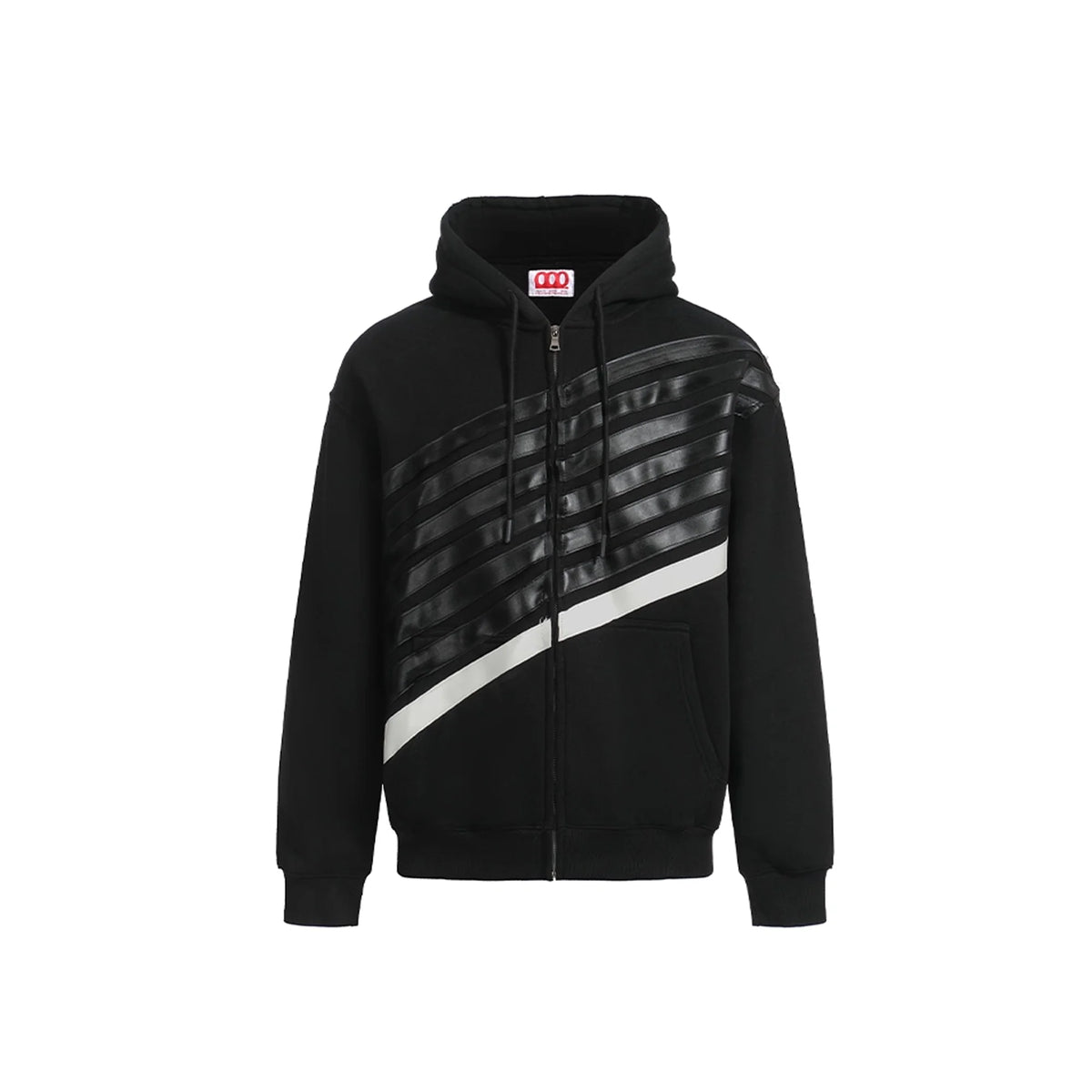 NOTHINGNESS WORLD Four-Stripe Zip-Up Hoodie