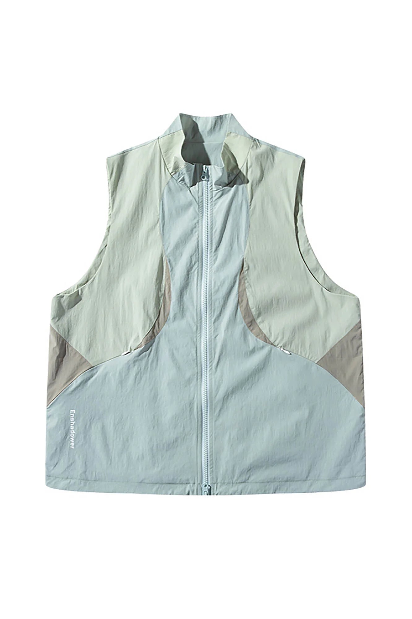 ENSHADOWER Contrast Arc Spliced Drawstring Vest
