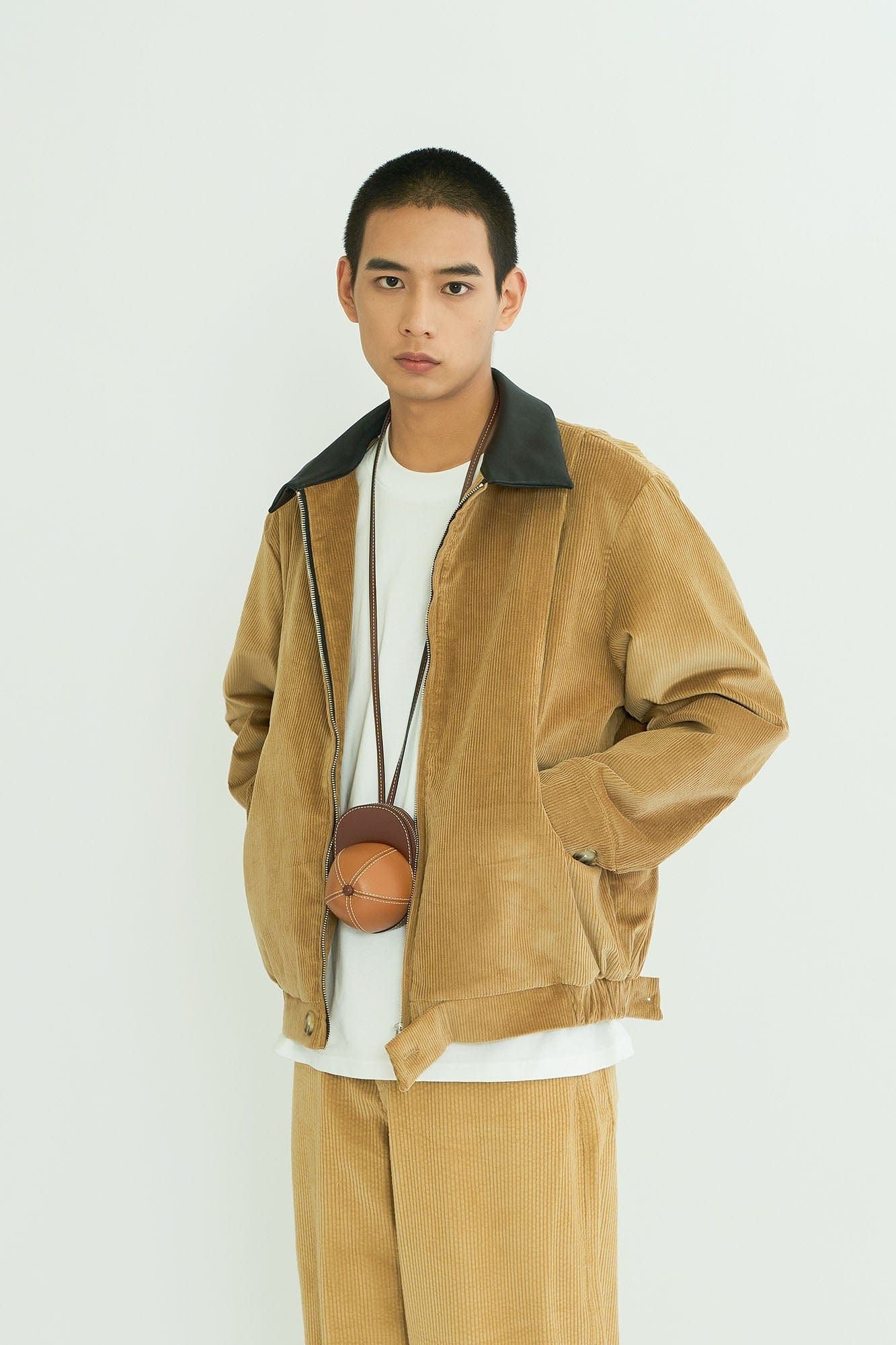 WIID Contrast Collar Corduroy Jacket