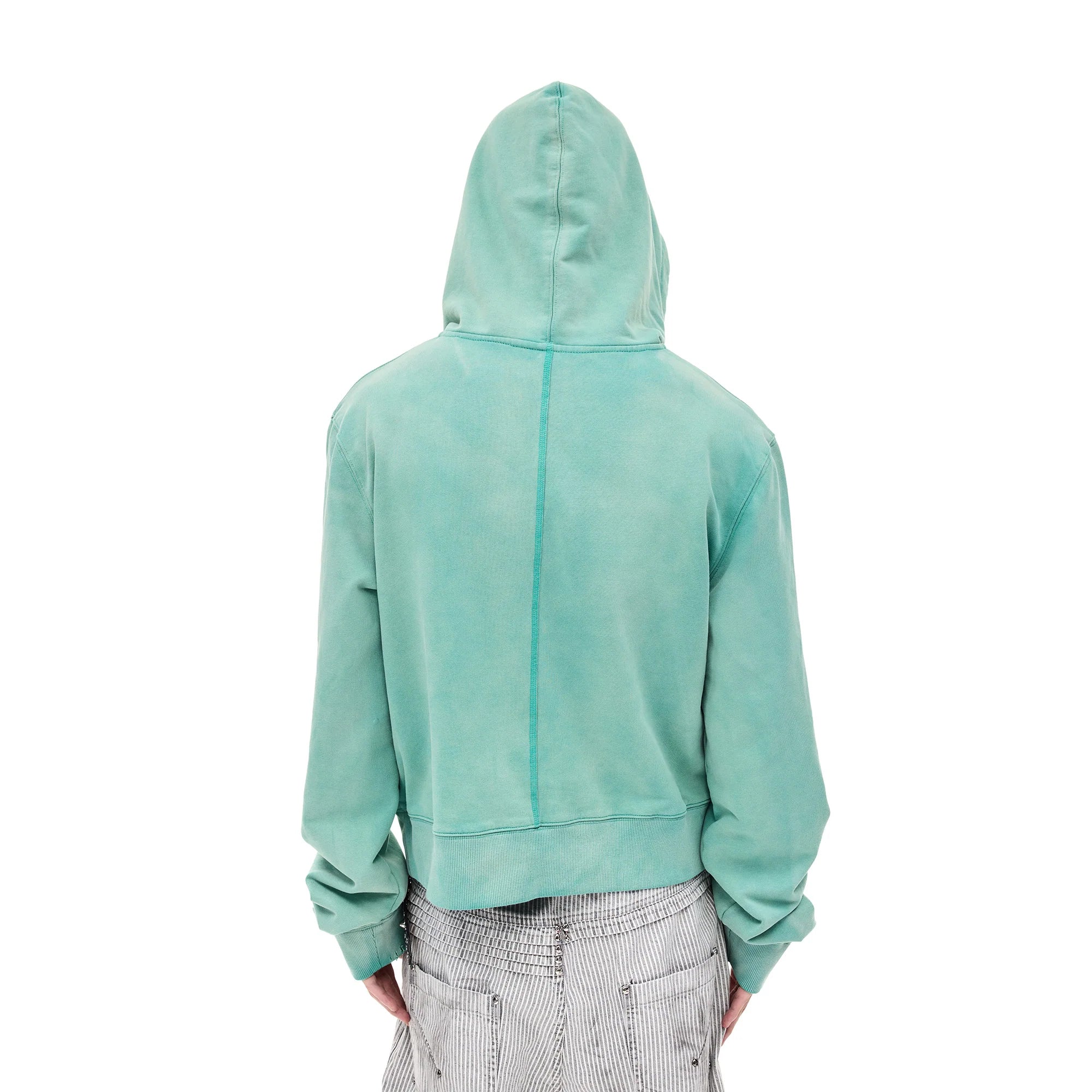 WHISTLEHUNTER Distressed Embroidered V-Neck Hoodie