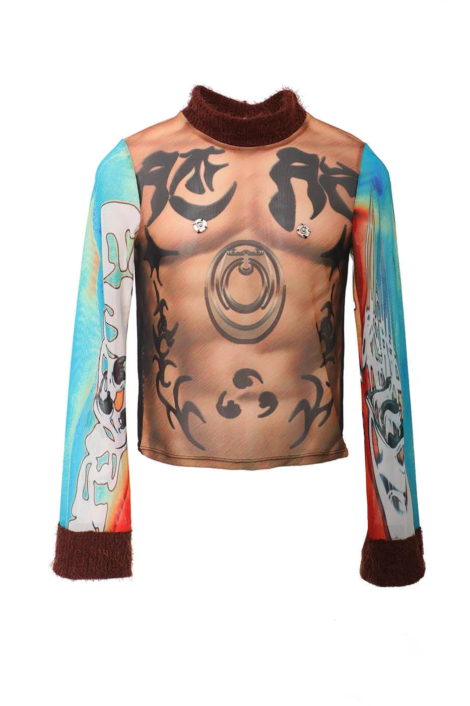 EMBRYO Muscle Runes Mohair Turtleneck L/S Tee