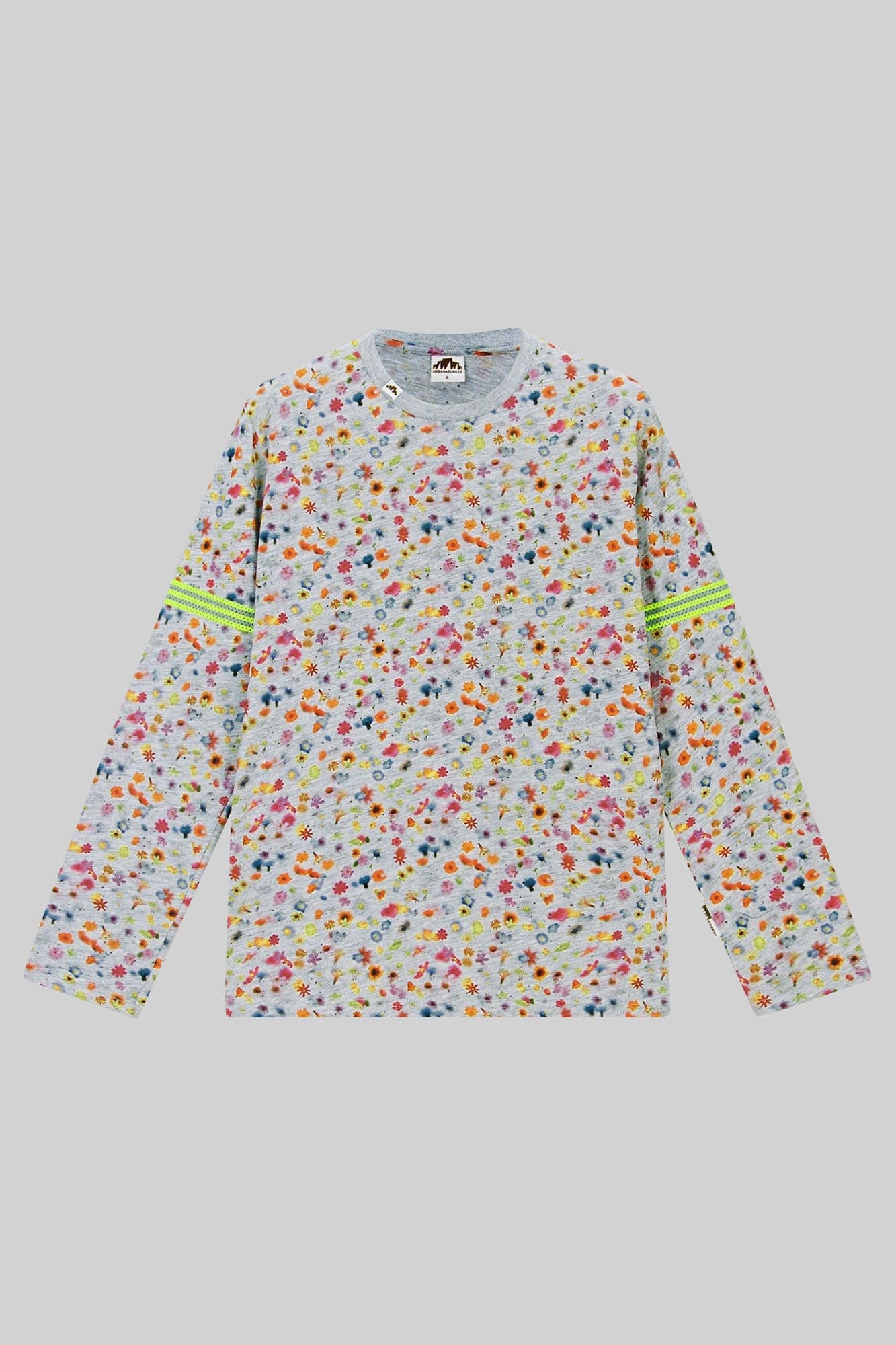 URBAN+FOREST Speckled Reflective Stripe Long-Sleeve Tee