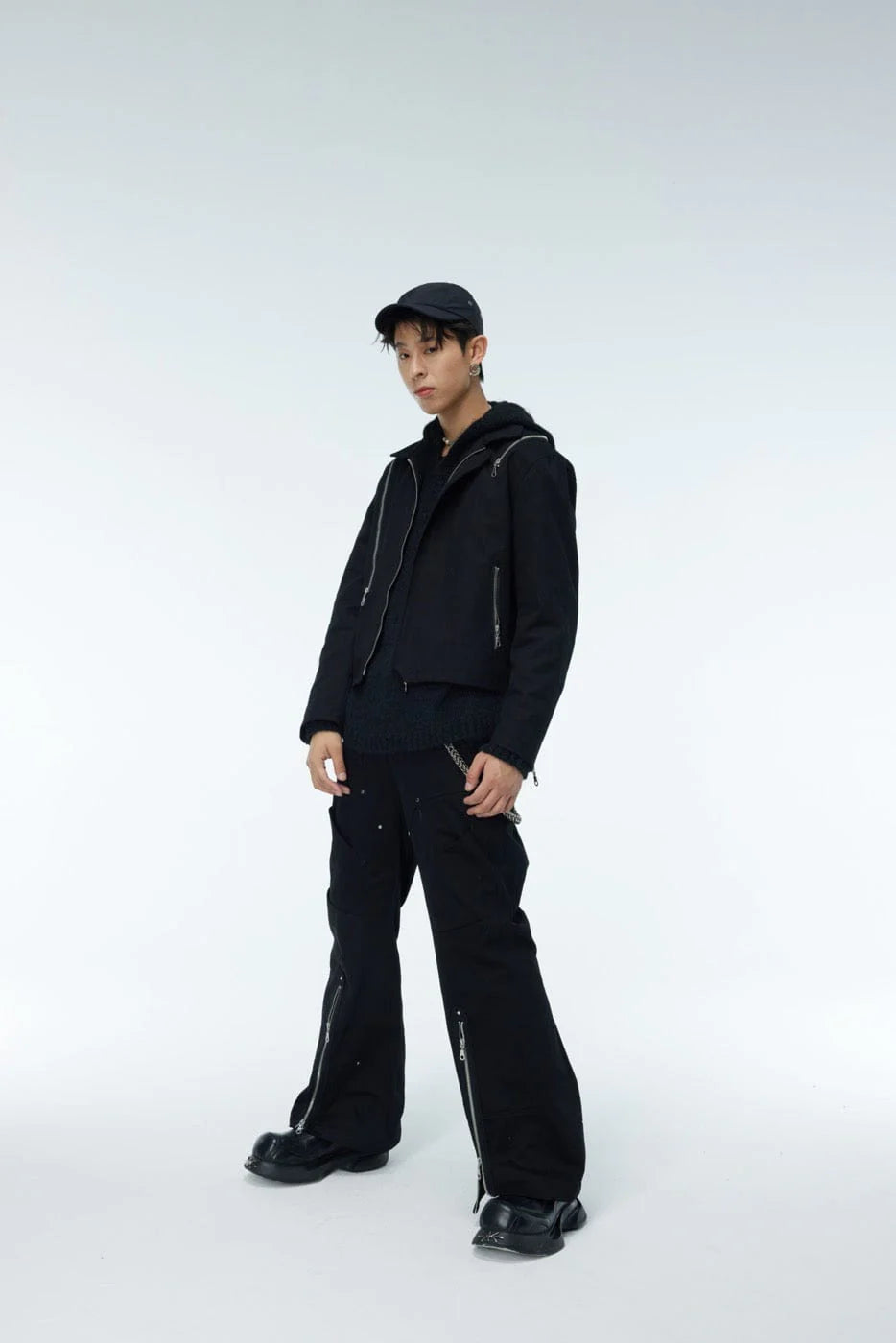 WHISTLEHUNTER Asymmetrical Zippers Jacket