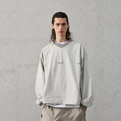 ORGANIC EMOTION Water-Repellent LOGO Embroidered Drawstring Sweatshirt