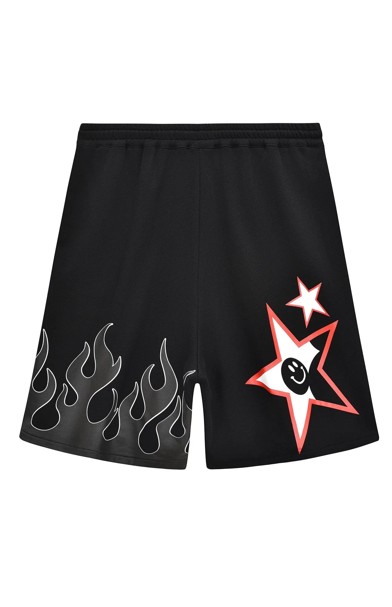 VENTUREK Graffiti Flame Graphic Drawstring Shorts