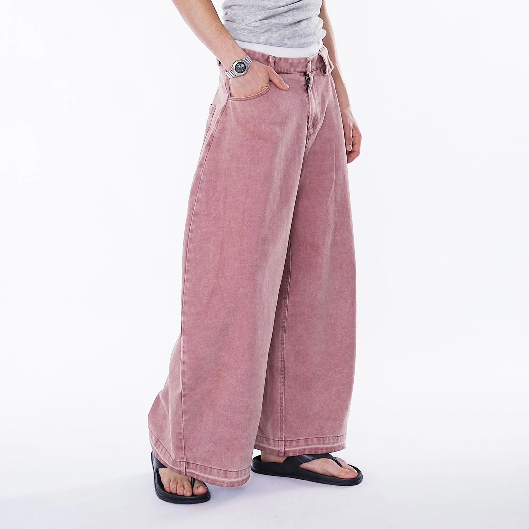 ASSEEN Washed Balloon Oversized Jeans