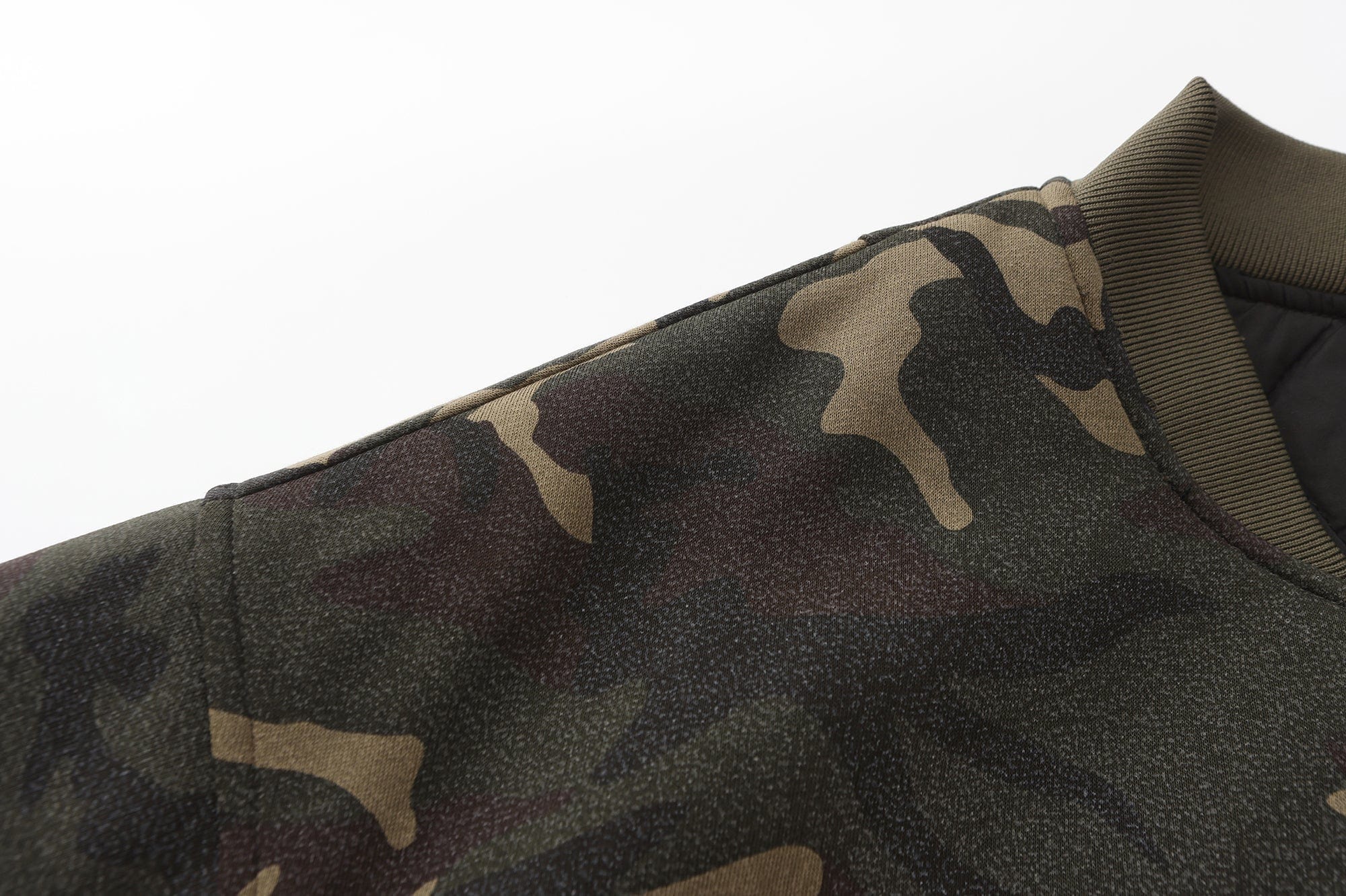 LUUUCAM Classic Camo Bomber Jacket
