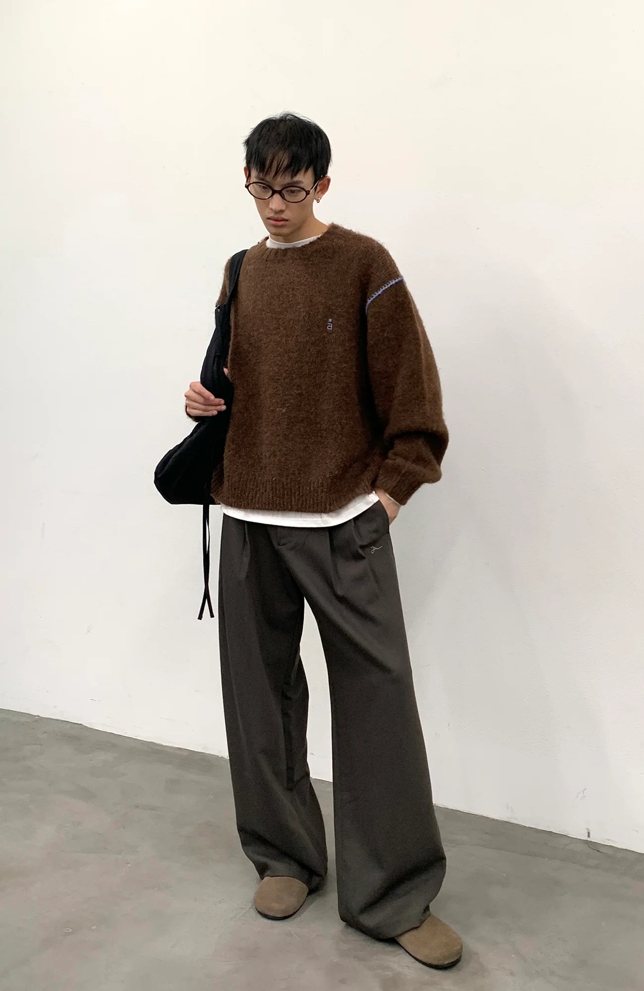 ROARINGWILD A ARCH Chunky Wool-Blend Knit Pullover