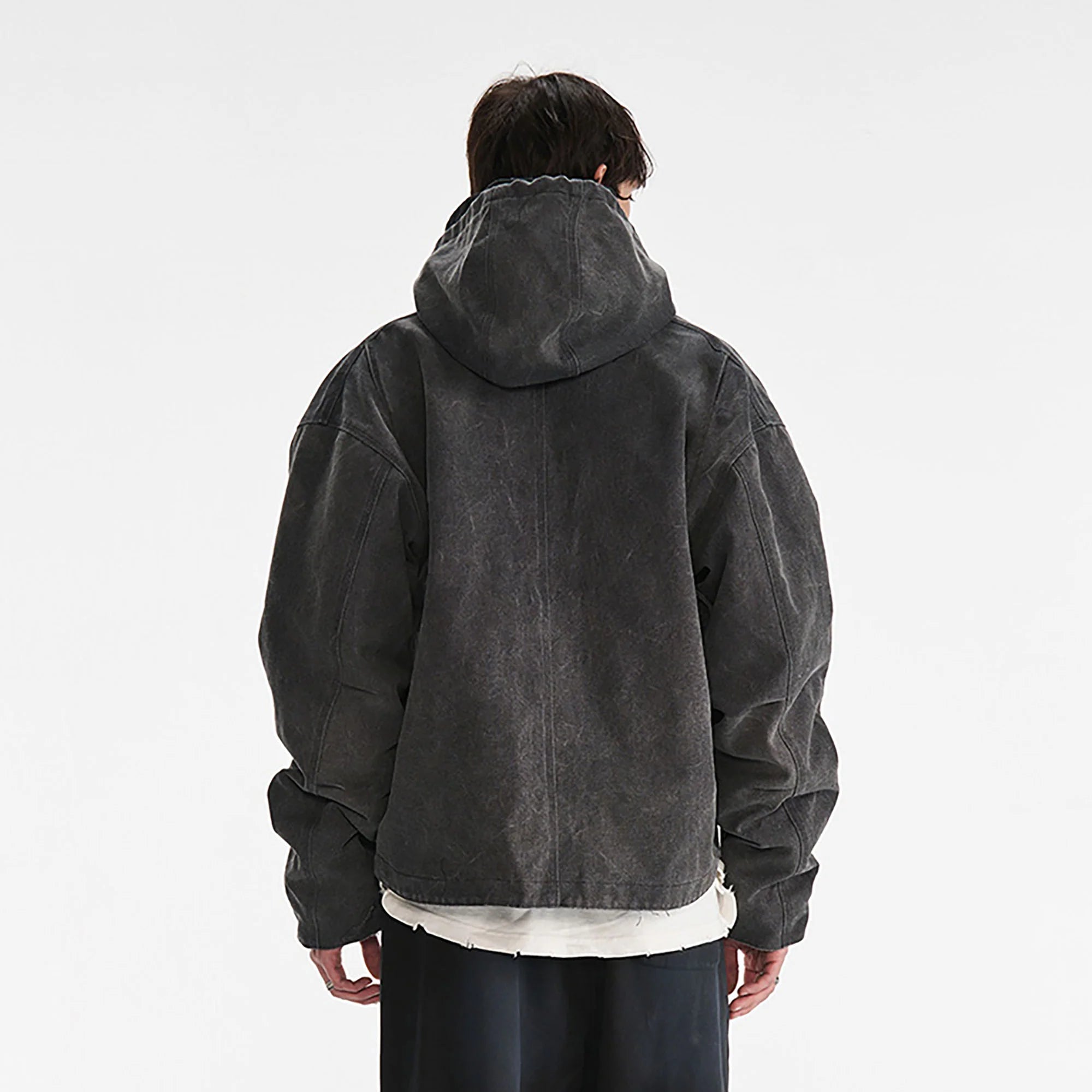 PMW Distressed Oversized Puffer Jacket