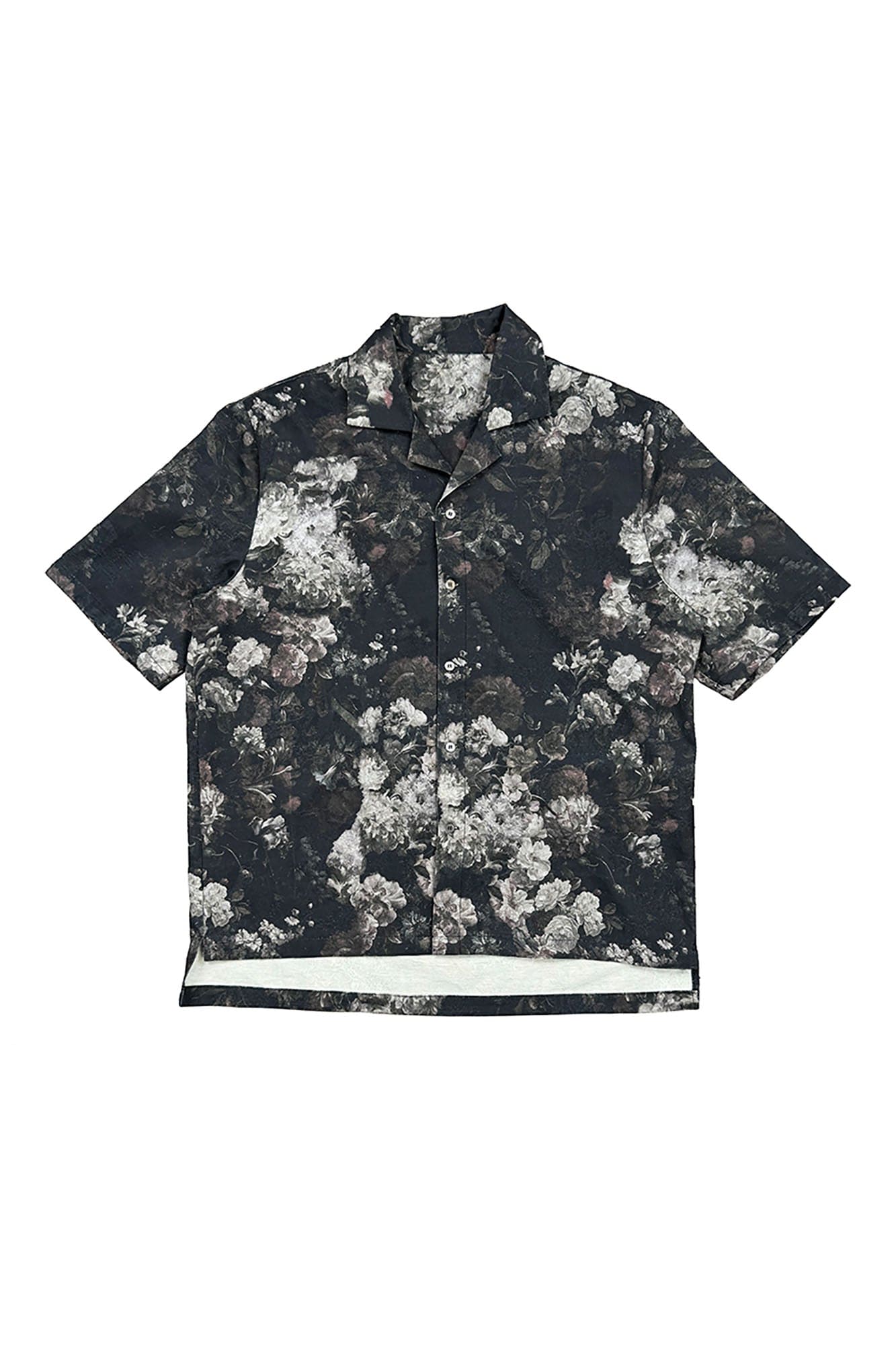 RICHILL Retro Floral Jacquard Cotton-Linen Shirt