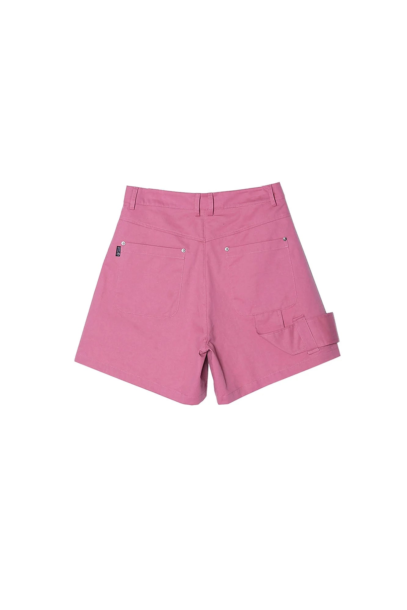 ASSEEN Asymmetric Side Strap Wide-Leg Shorts